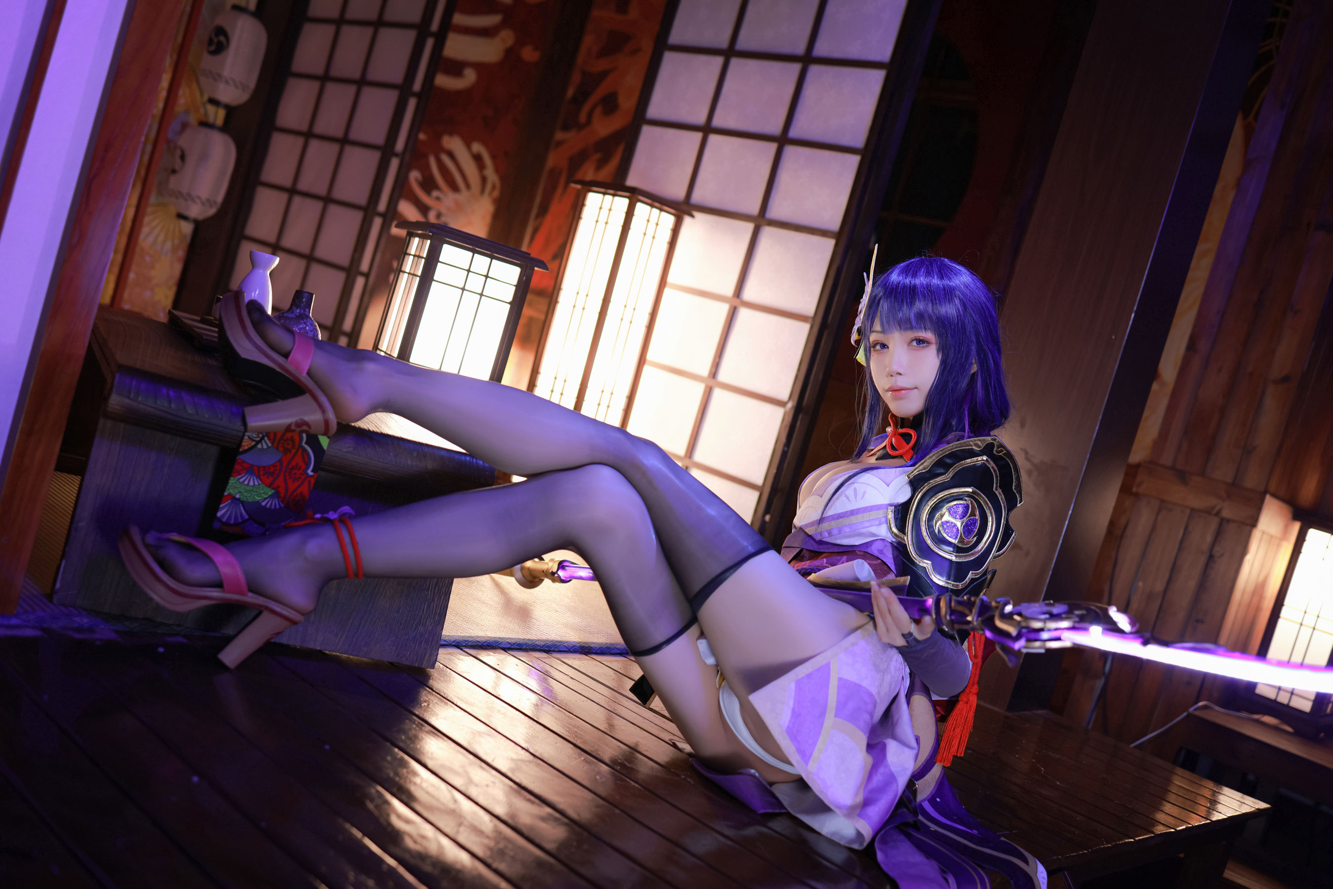 动漫博主水淼aqua – 雷电将军 [130P]