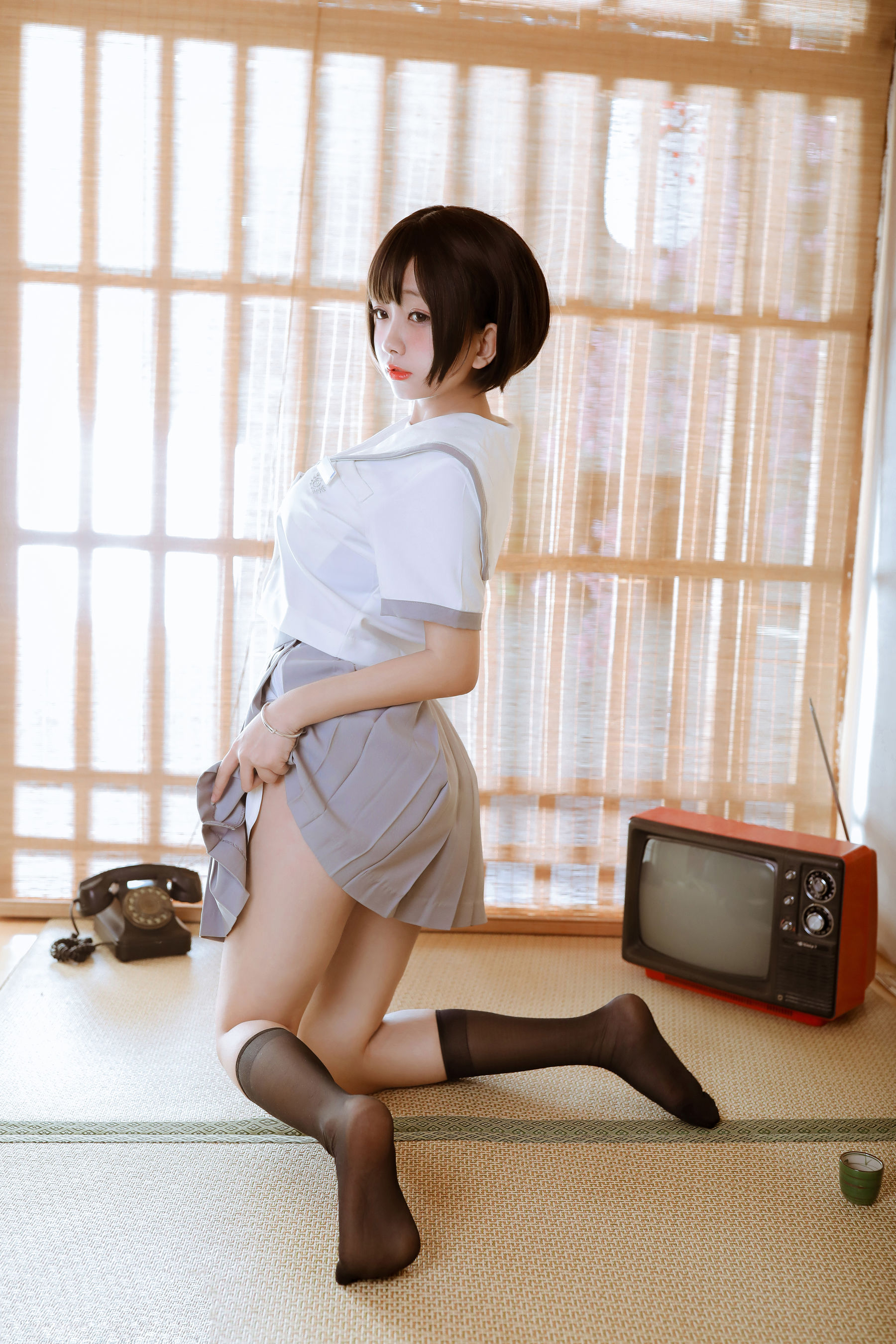 Cosplay日奈娇 和风jk [40P]