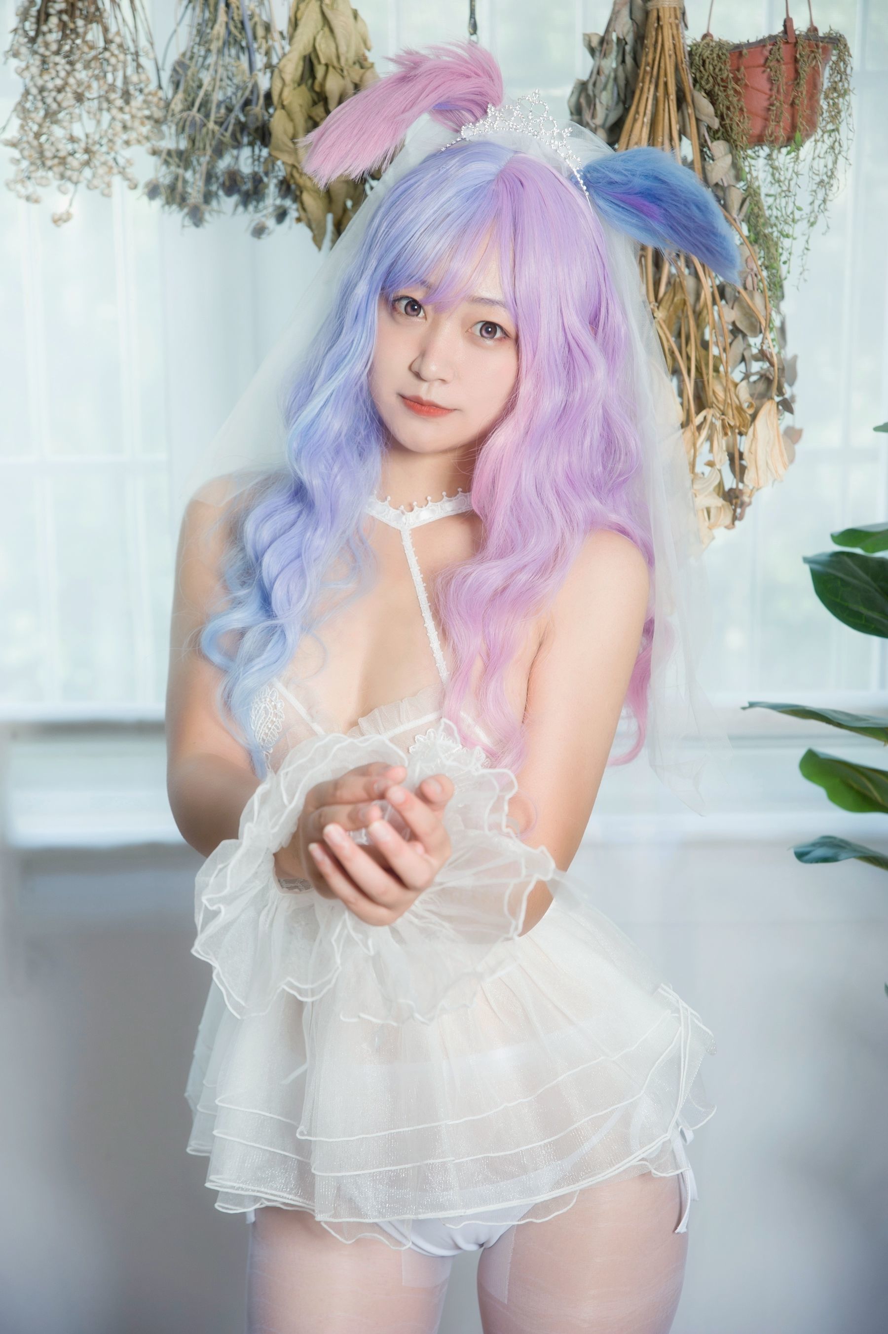 动漫博主大碗排面 婚纱兔白丝婚纱 [23P] 插图1