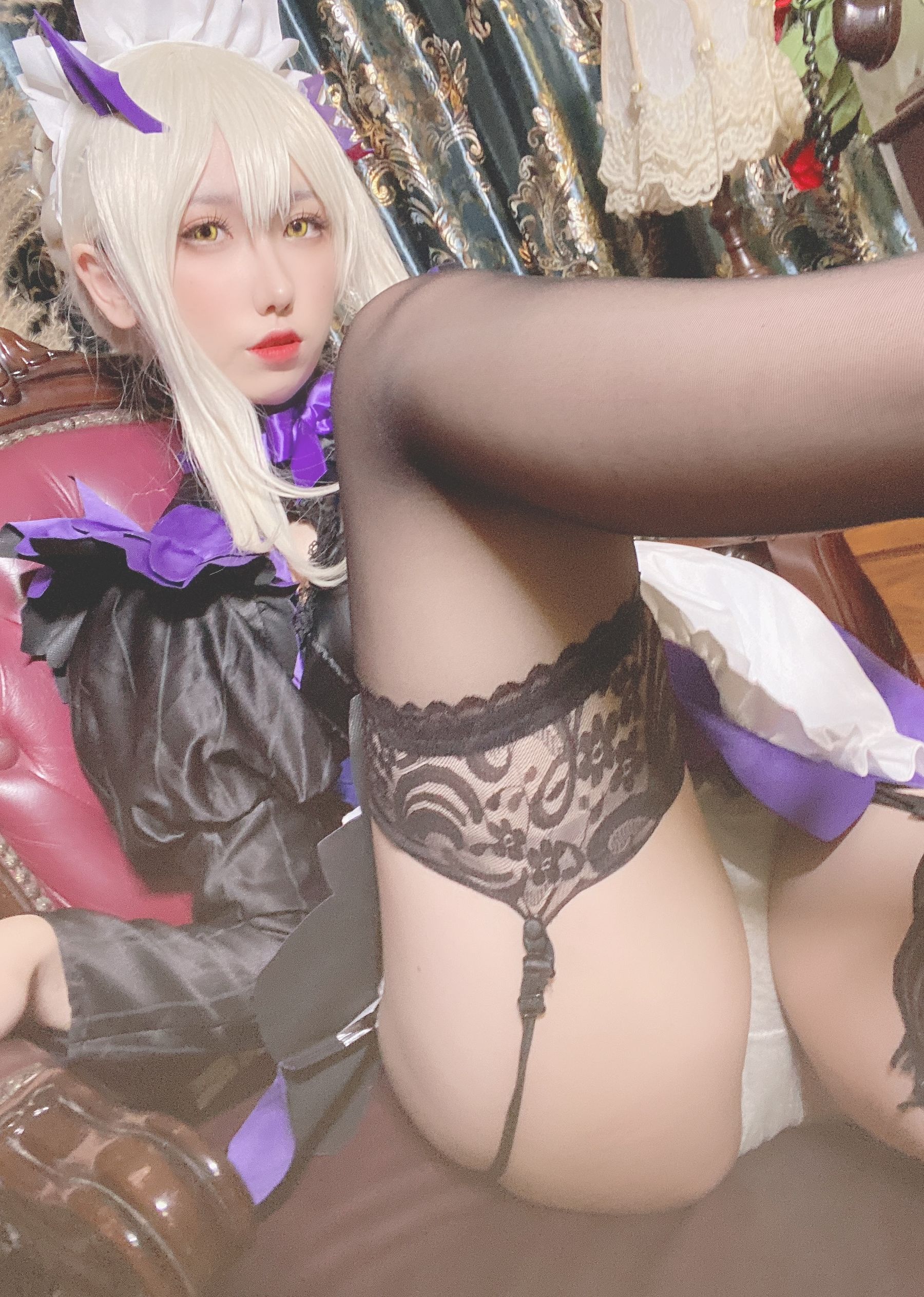 芋圆侑子SJ_ – 黑枪呆女仆自拍 [23P]