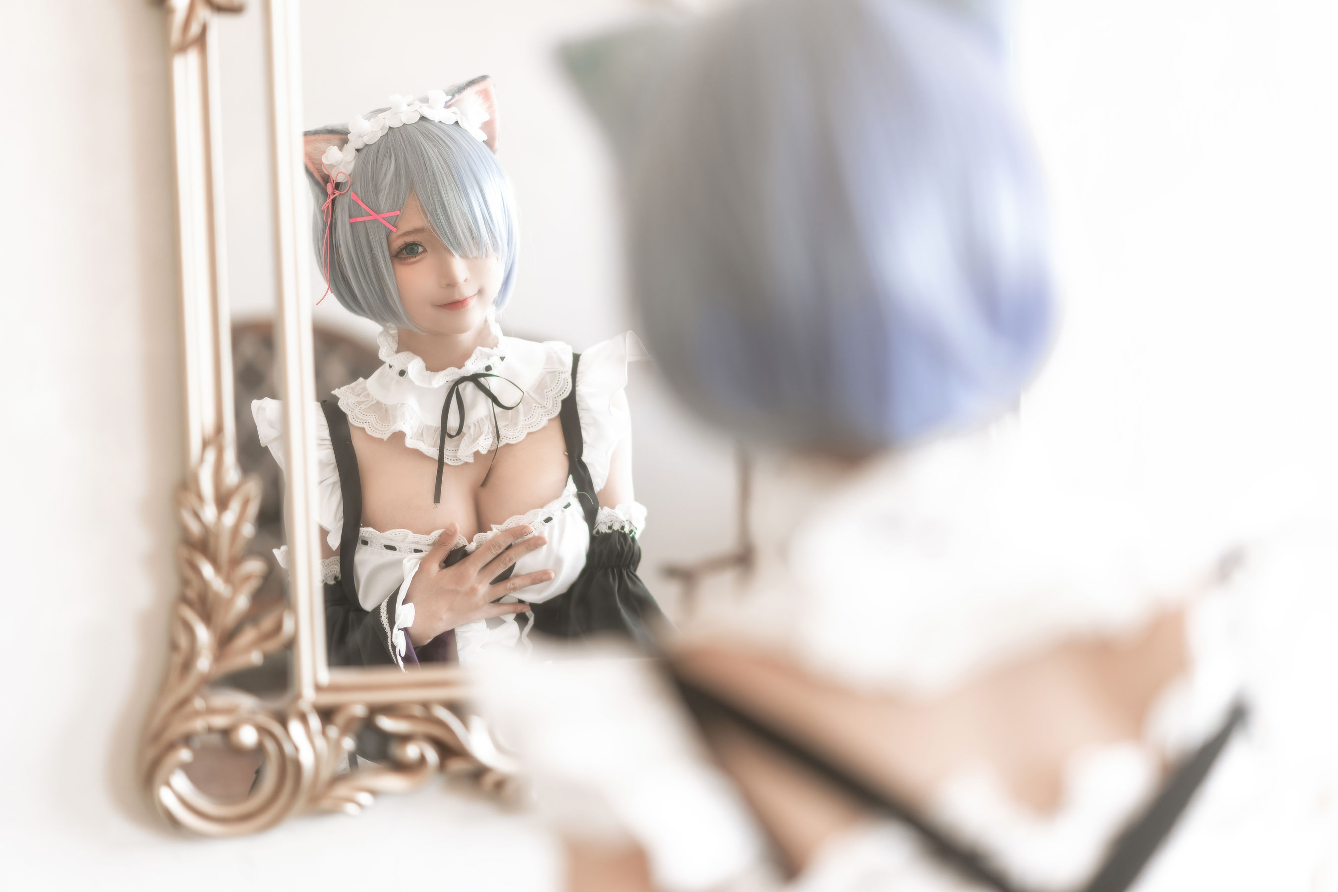 动漫博主蠢沫沫 – 猫耳雷姆 [33P]