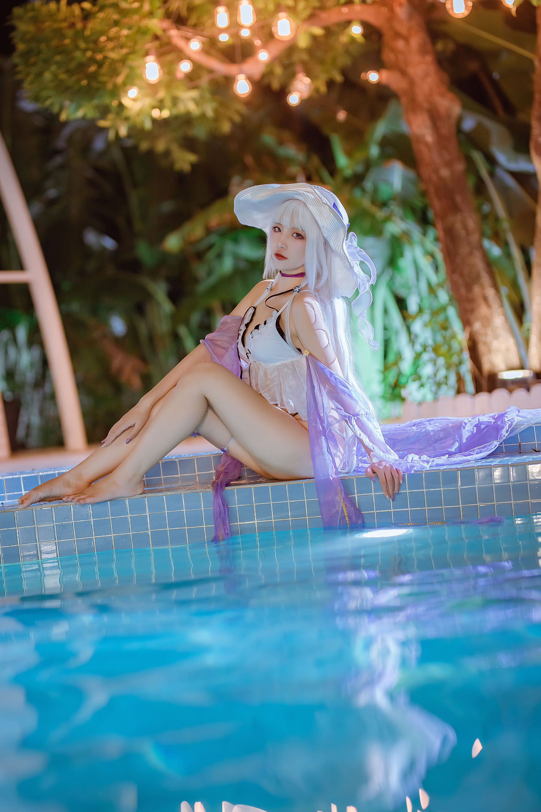 人气Coser二佐Nisa – 碧蓝光辉泳装 [39P]