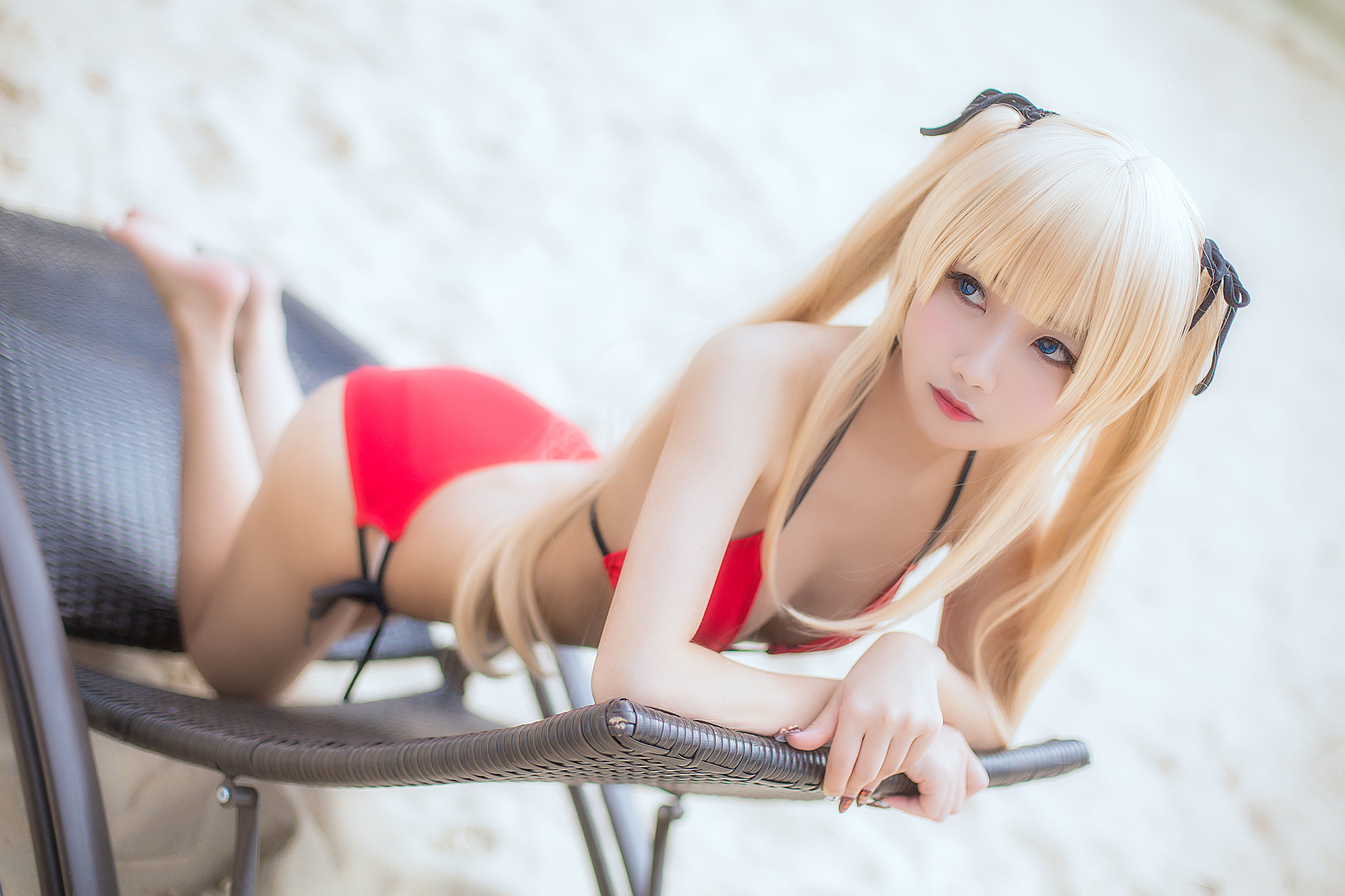 [萝莉COS] 鬼畜瑶 – 泳装魔女 [15P]