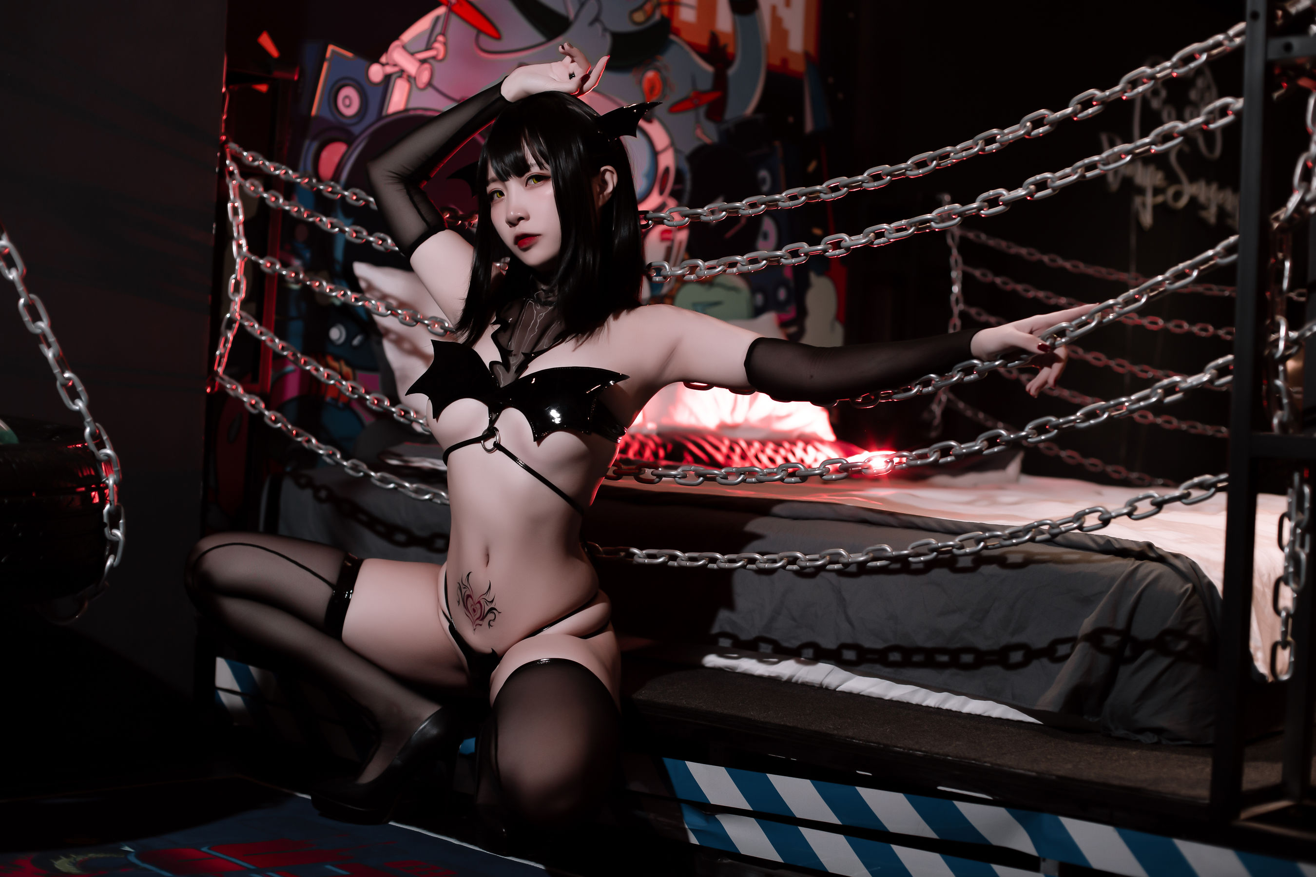 [Cosplay写真] 人气Coser二佐Nisa – 恶堕小恶魔 [23P]