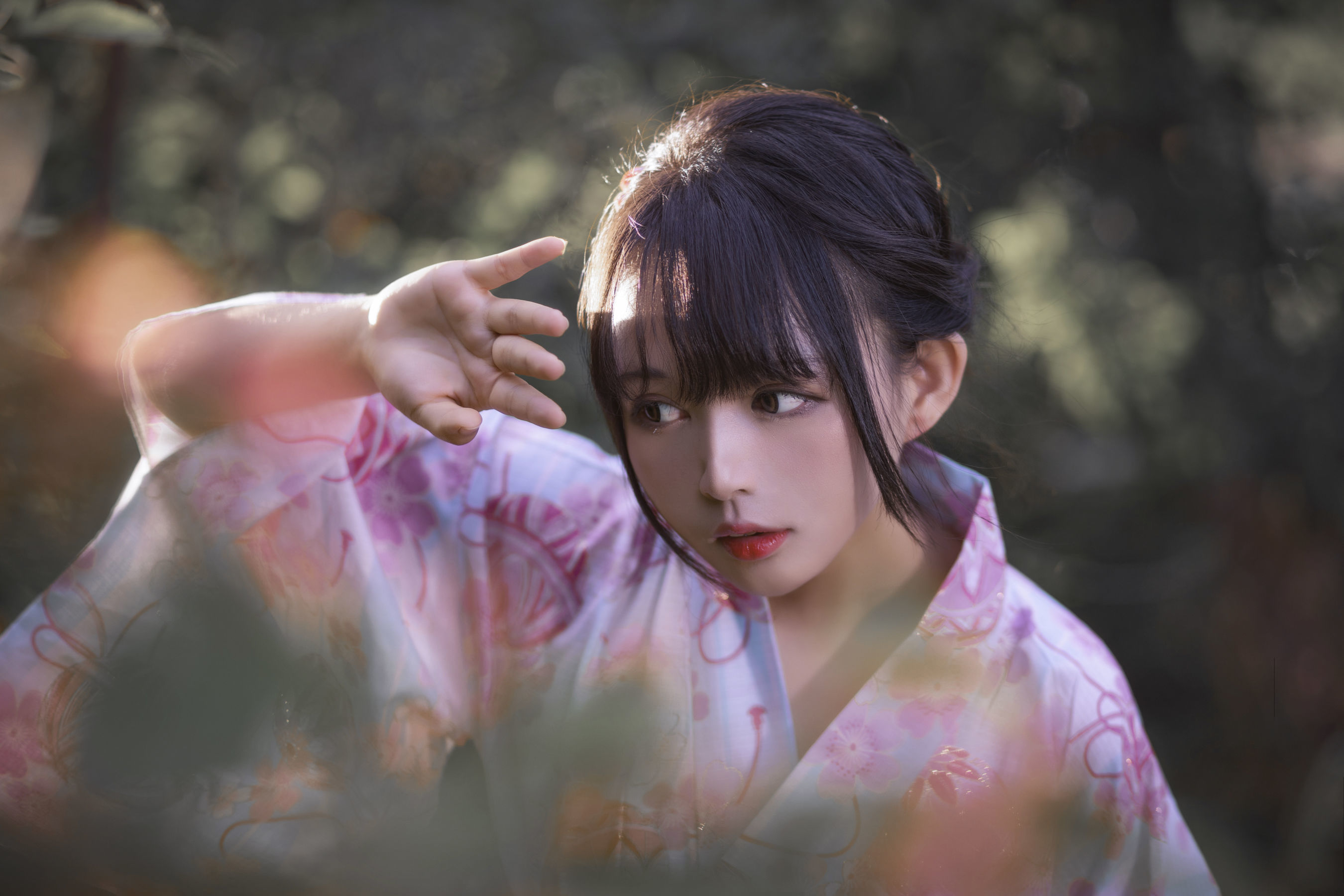 大眼萌妹黑猫猫OvO 和服超进化 [14P]