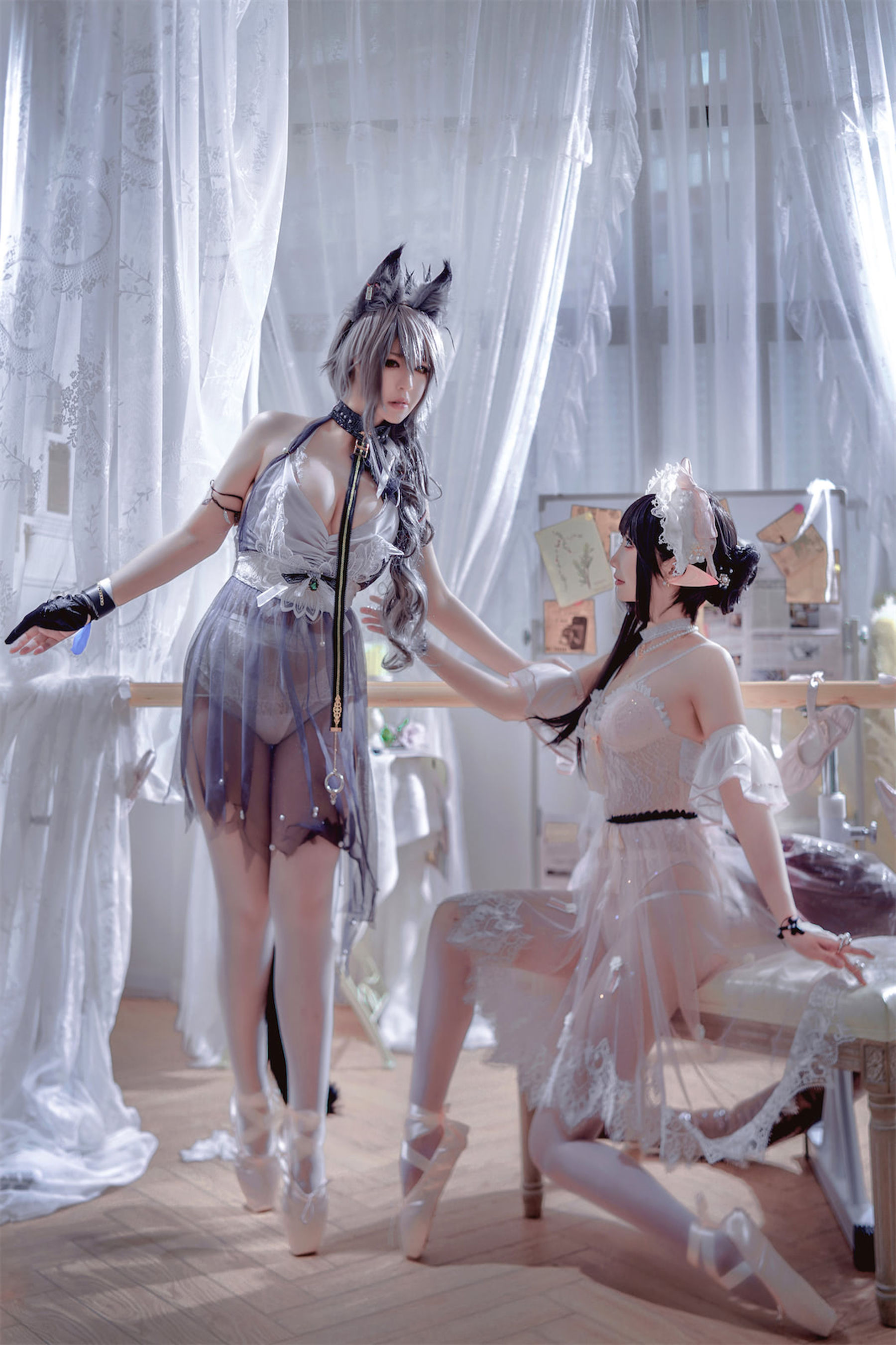 面饼仙儿&#038;半半子 – Arknights 黑x森蚺バレエ [56P]