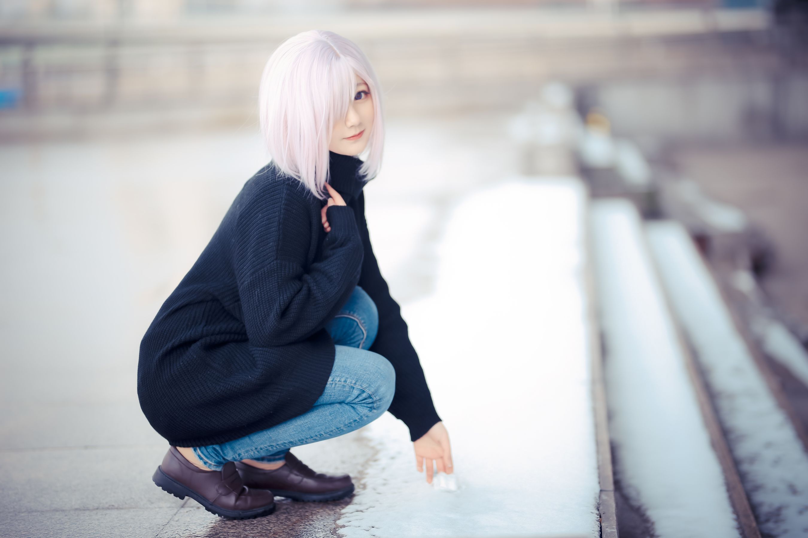 动漫博主弦音sic – 玛修 C93同人毛衣 [9P]