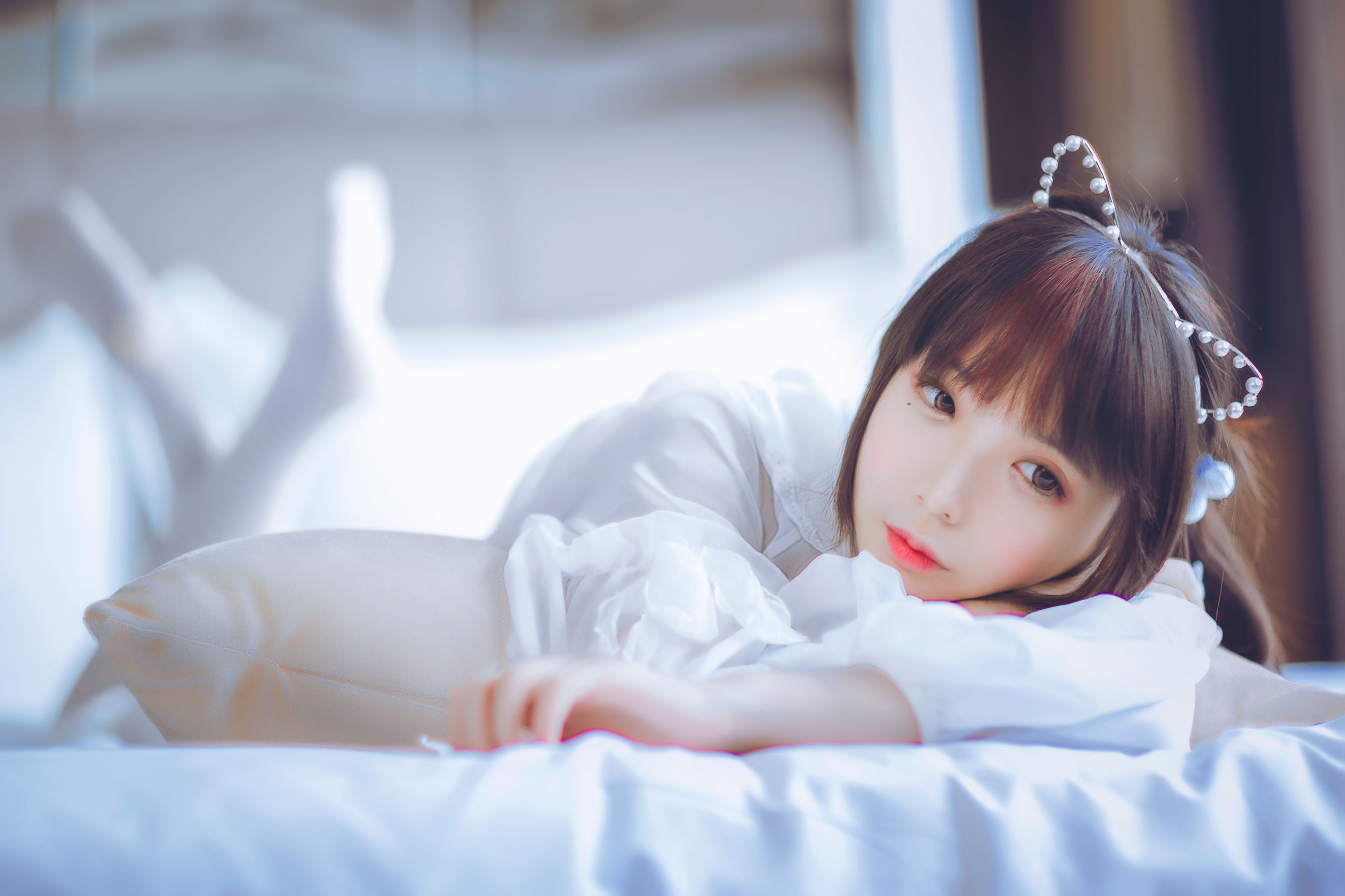 疯猫ss 白色睡衣 [24P]