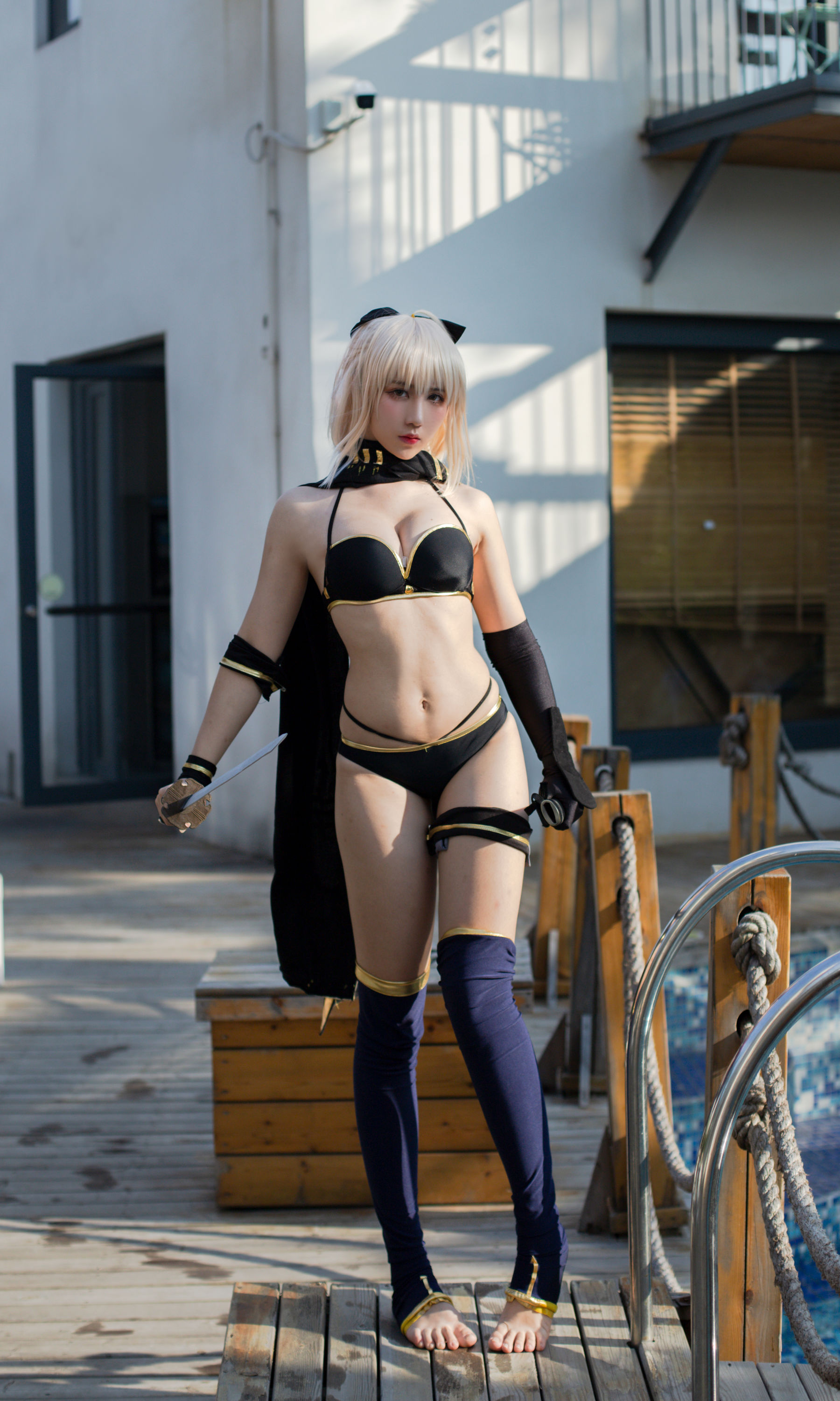 动漫博主九曲Jean – 冲田泳装 [19P]