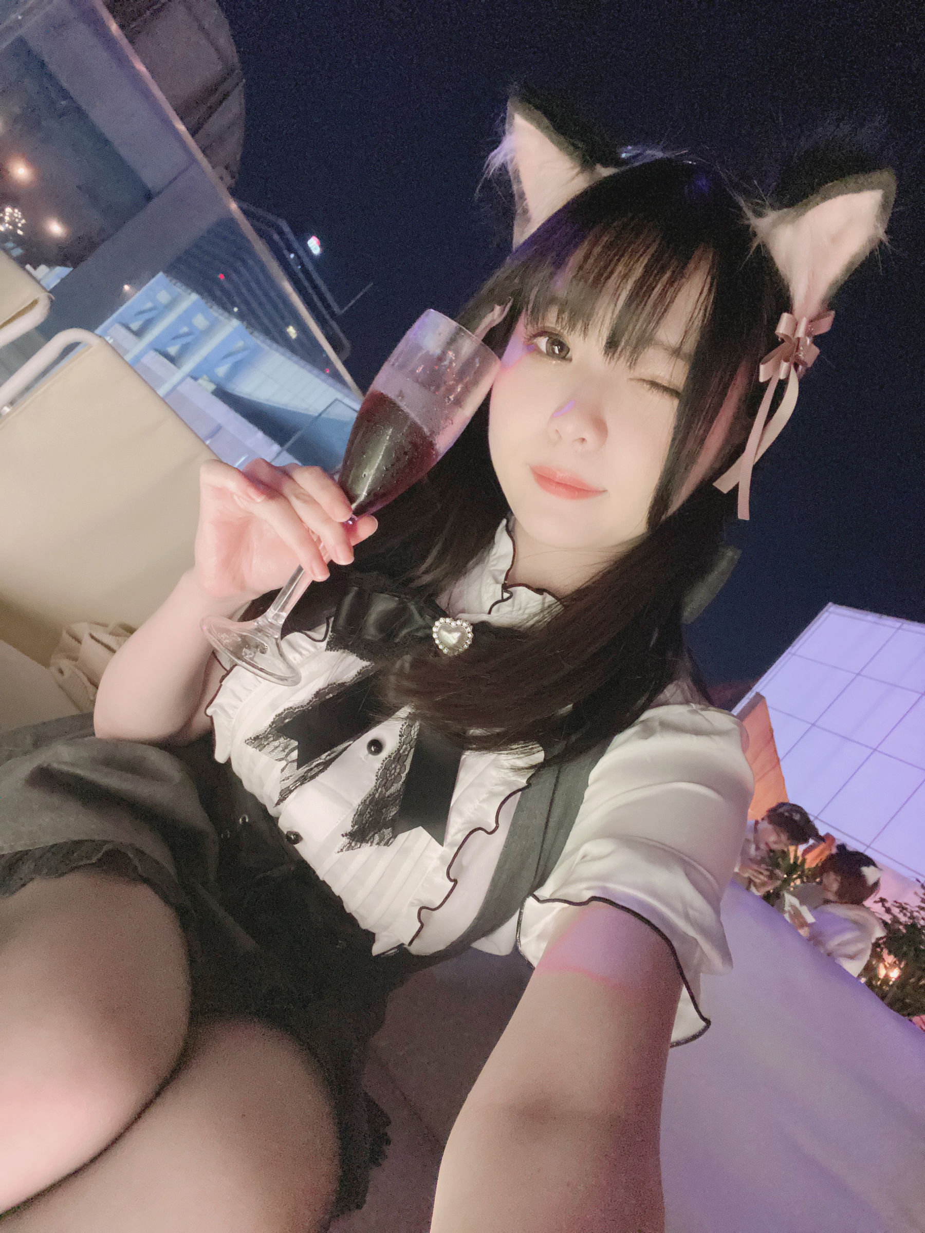 微博妹纸霜月shimo – 一緒に飲みますか？ [19P]
