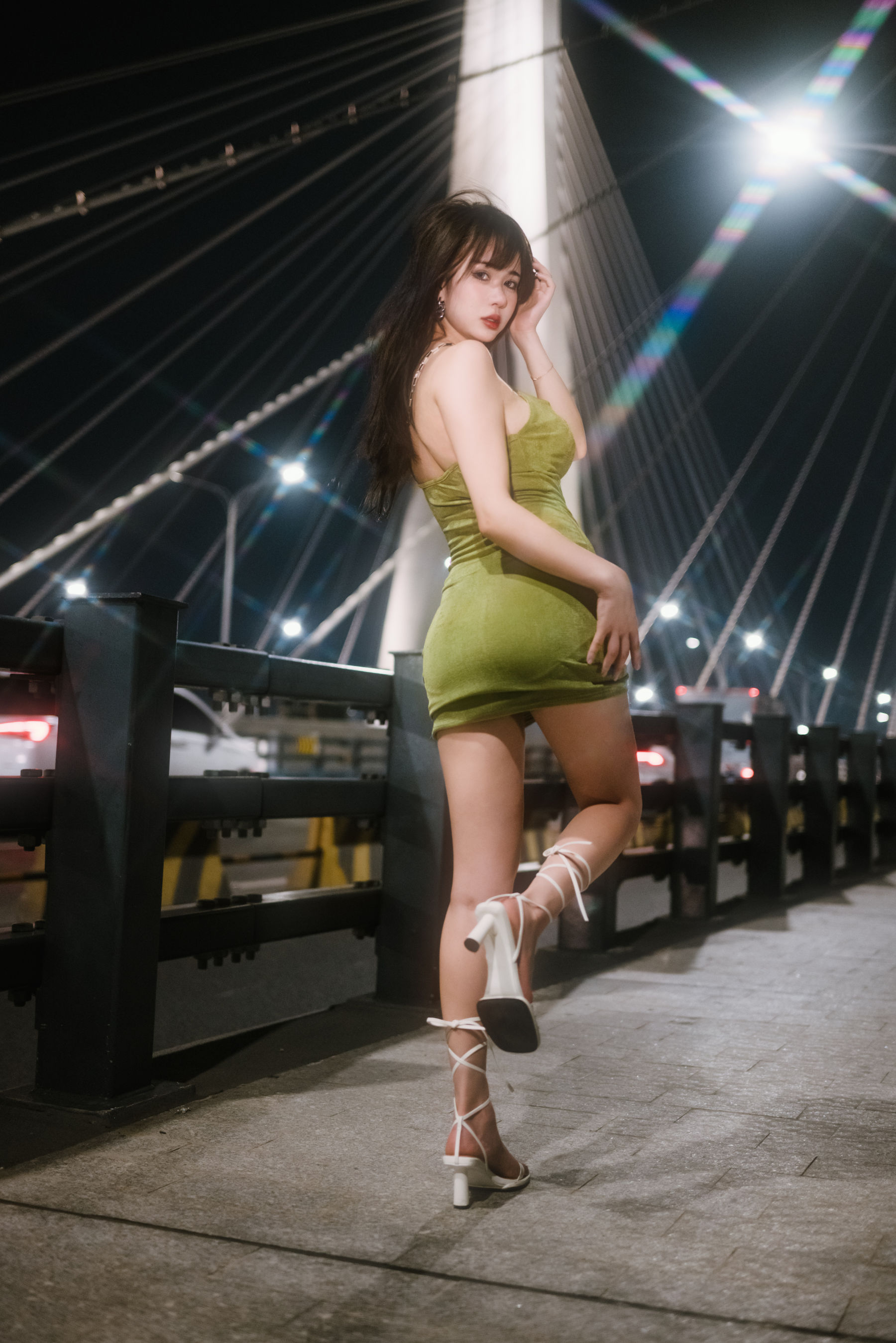 Tina很妖孽呀 – 绿色连衣裙 [35P]