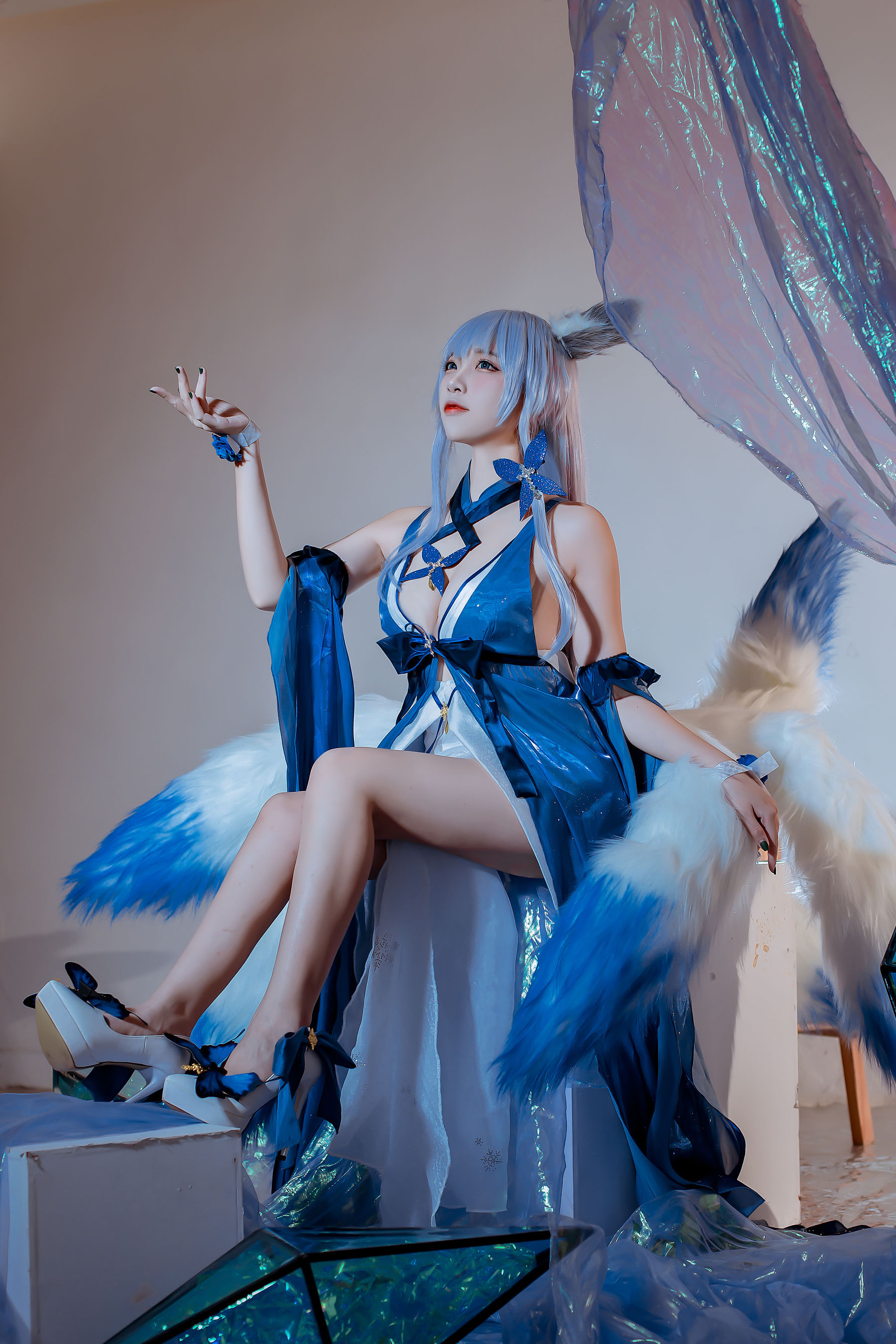 人气Coser二佐Nisa – 碧蓝信浓礼服 [12P]
