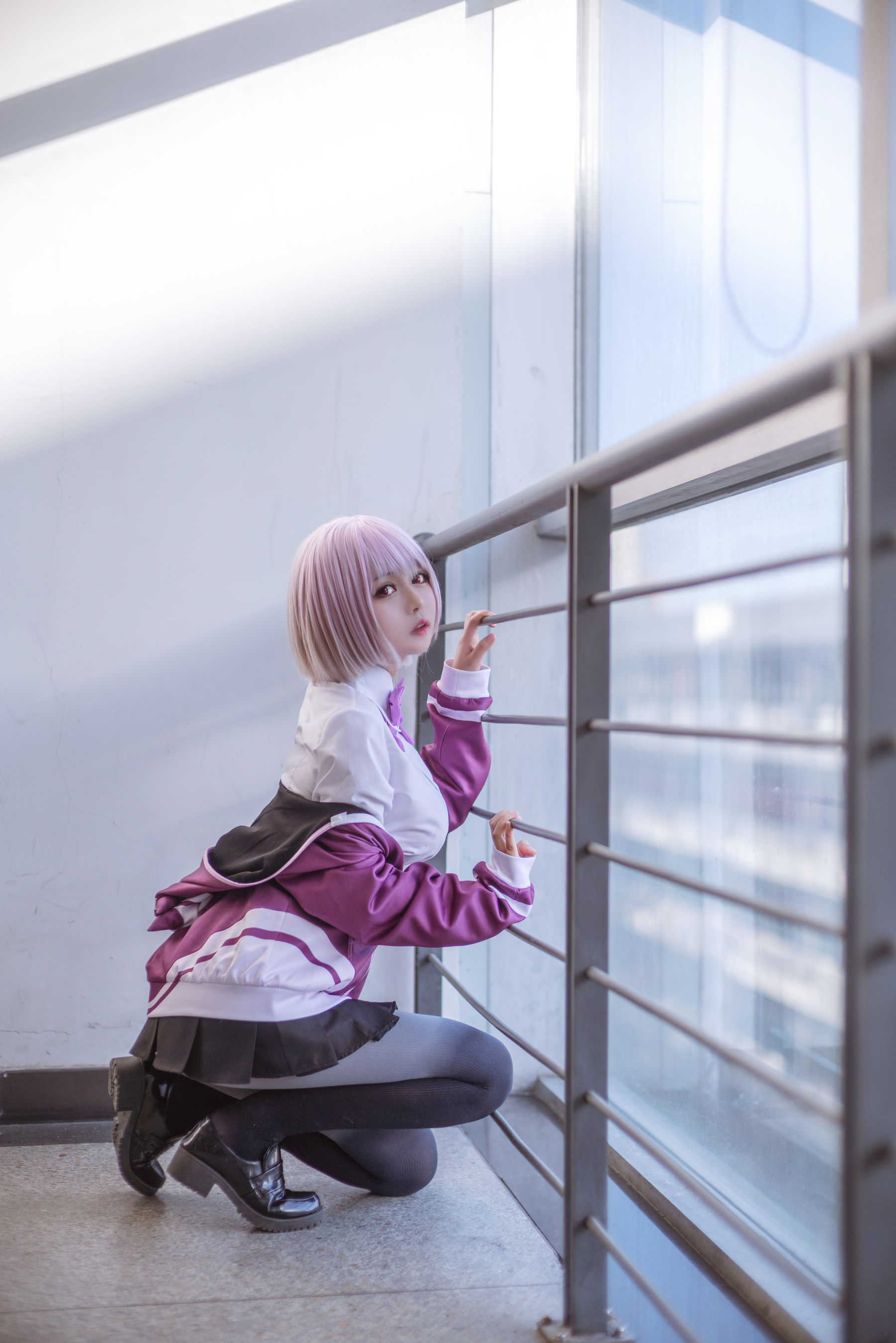 大眼萌妹黑猫猫OvO – 新条茜 [9P]