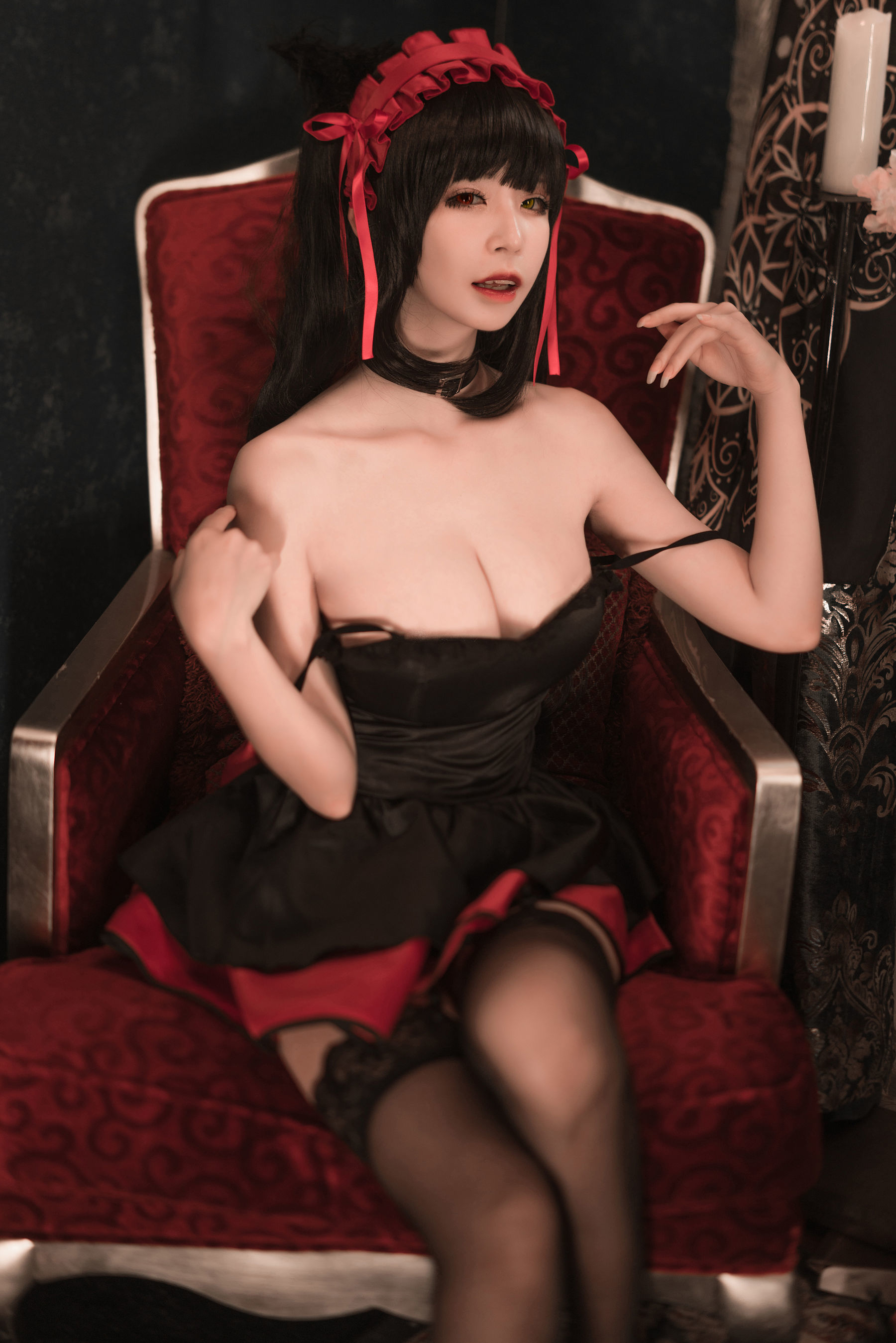 动漫博主爱老师_PhD 狂三 猫咪内衣 [9P]