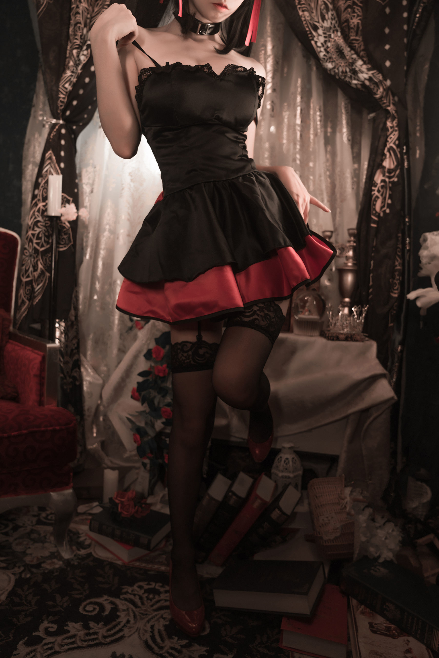 动漫博主爱老师_PhD 狂三 猫咪内衣 [9P]