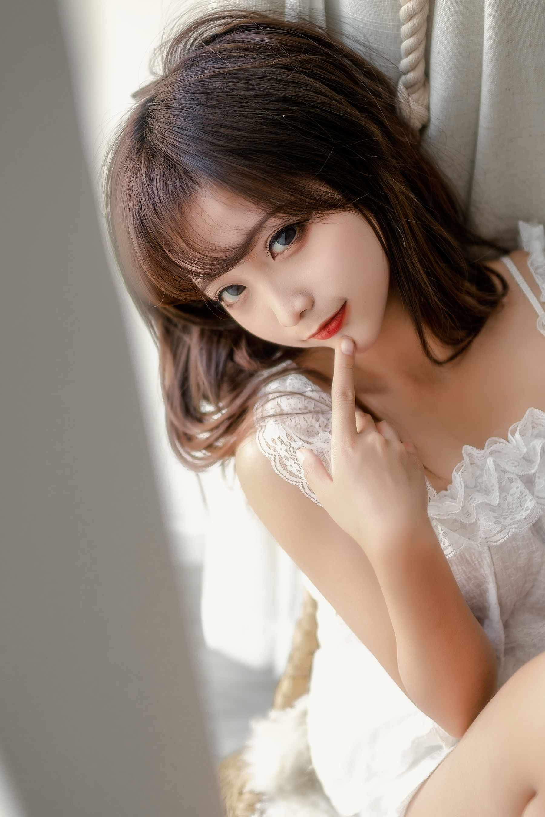 动漫博主蠢沫沫 – 大象 白睡衣 [29P]