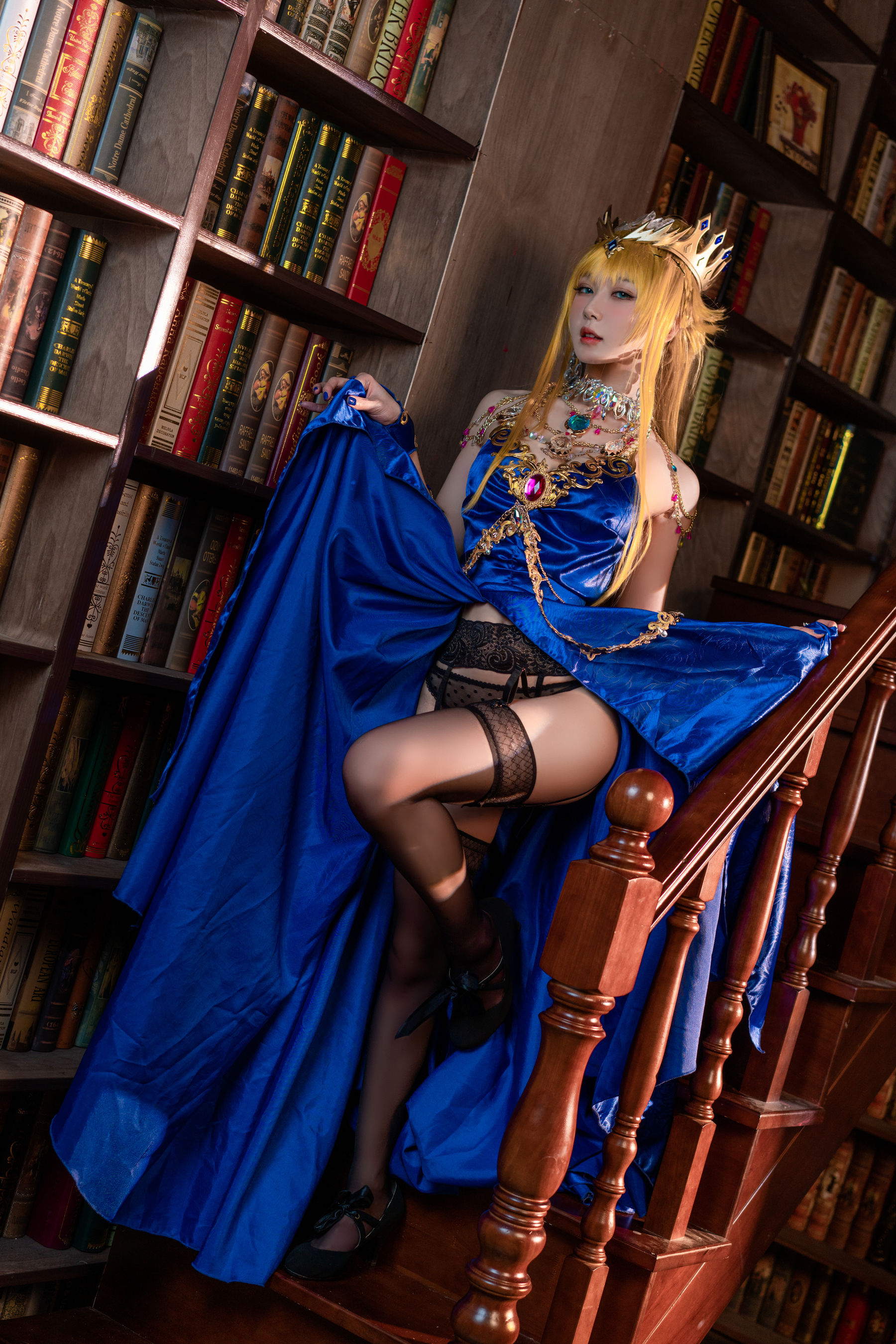 动漫博主阿包也是兔娘 – 白枪呆同人睡衣 [25P]