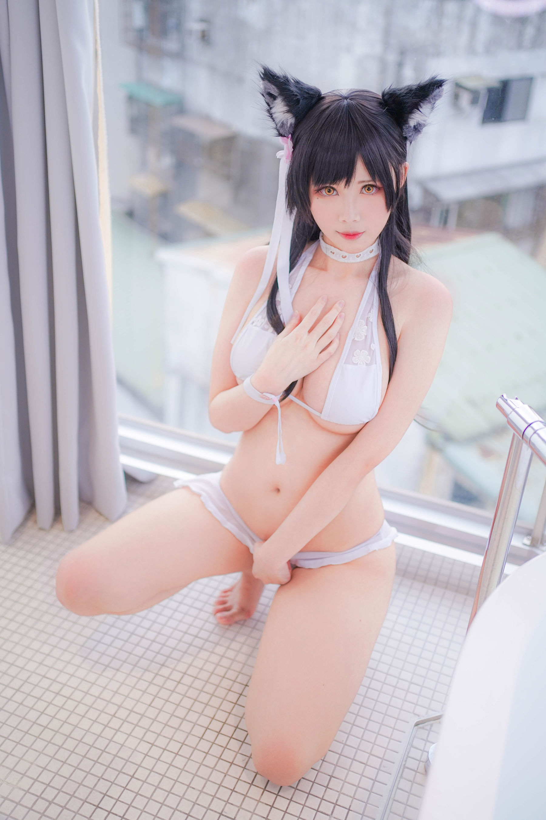 [Cosplay写真] Coser萱-KaYa – 爱宕泳装 [16P]