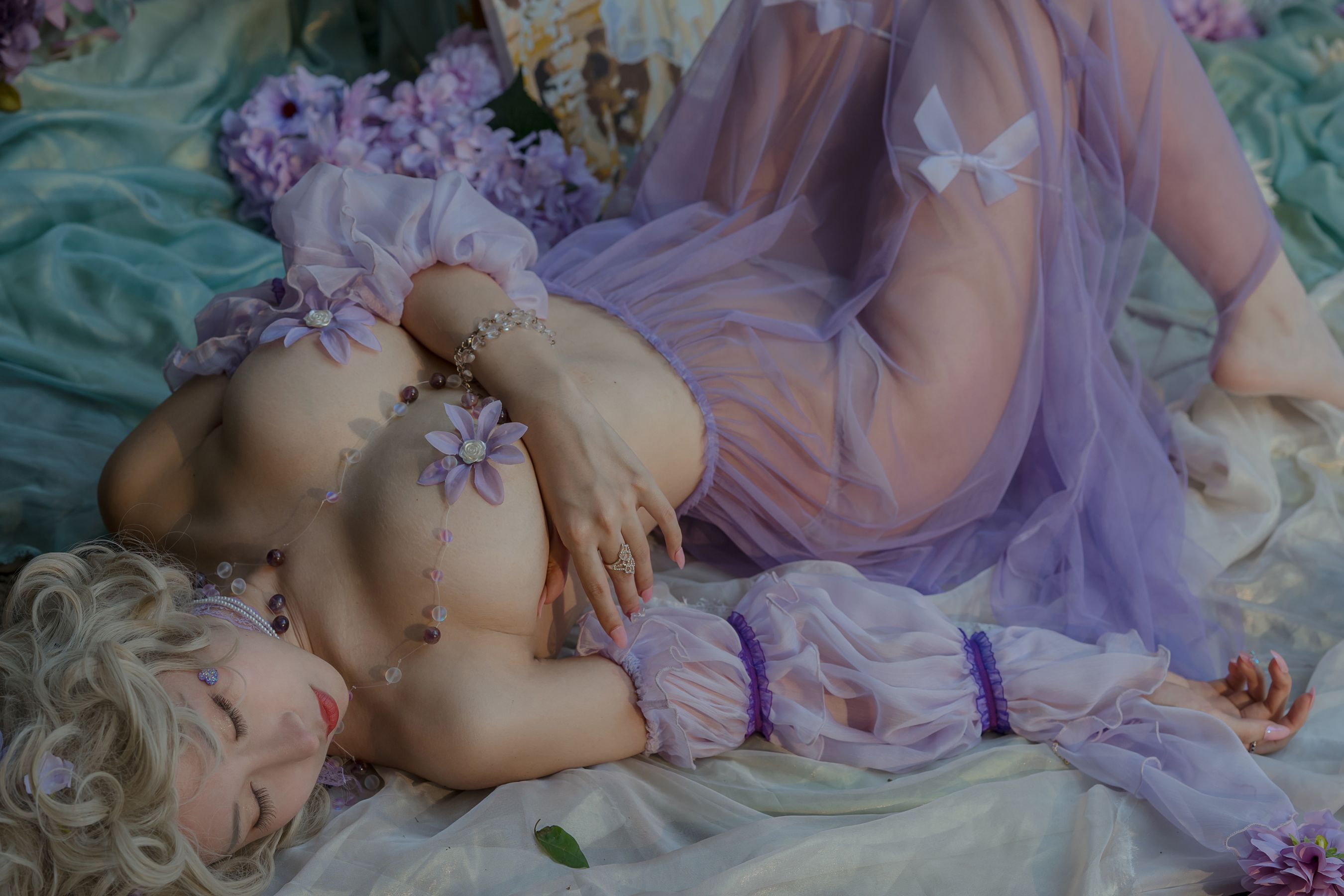 云溪溪 – 奶桃 春风 [50P]