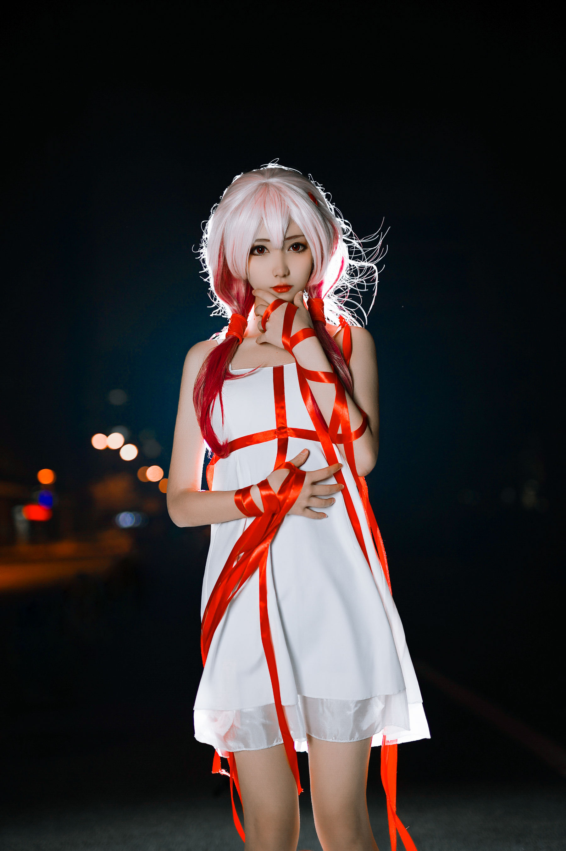 动漫博主南桃Momoko – 楪祈白裙 [9P]