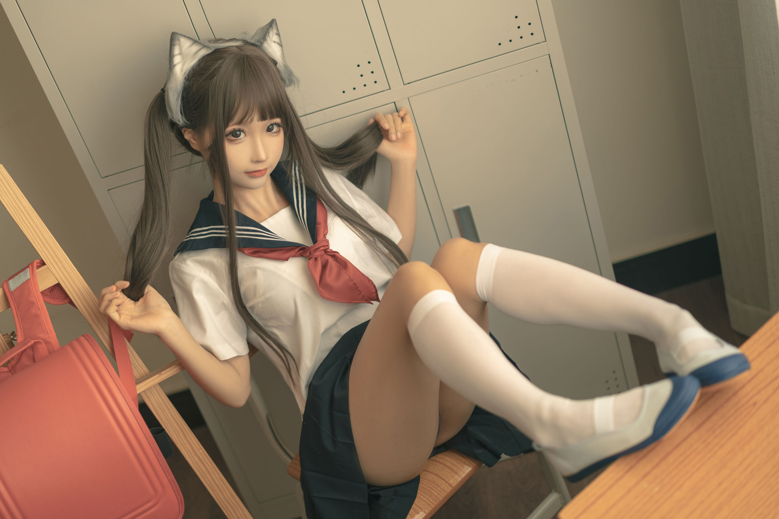 动漫博主蠢沫沫 – 放学后 [70P]