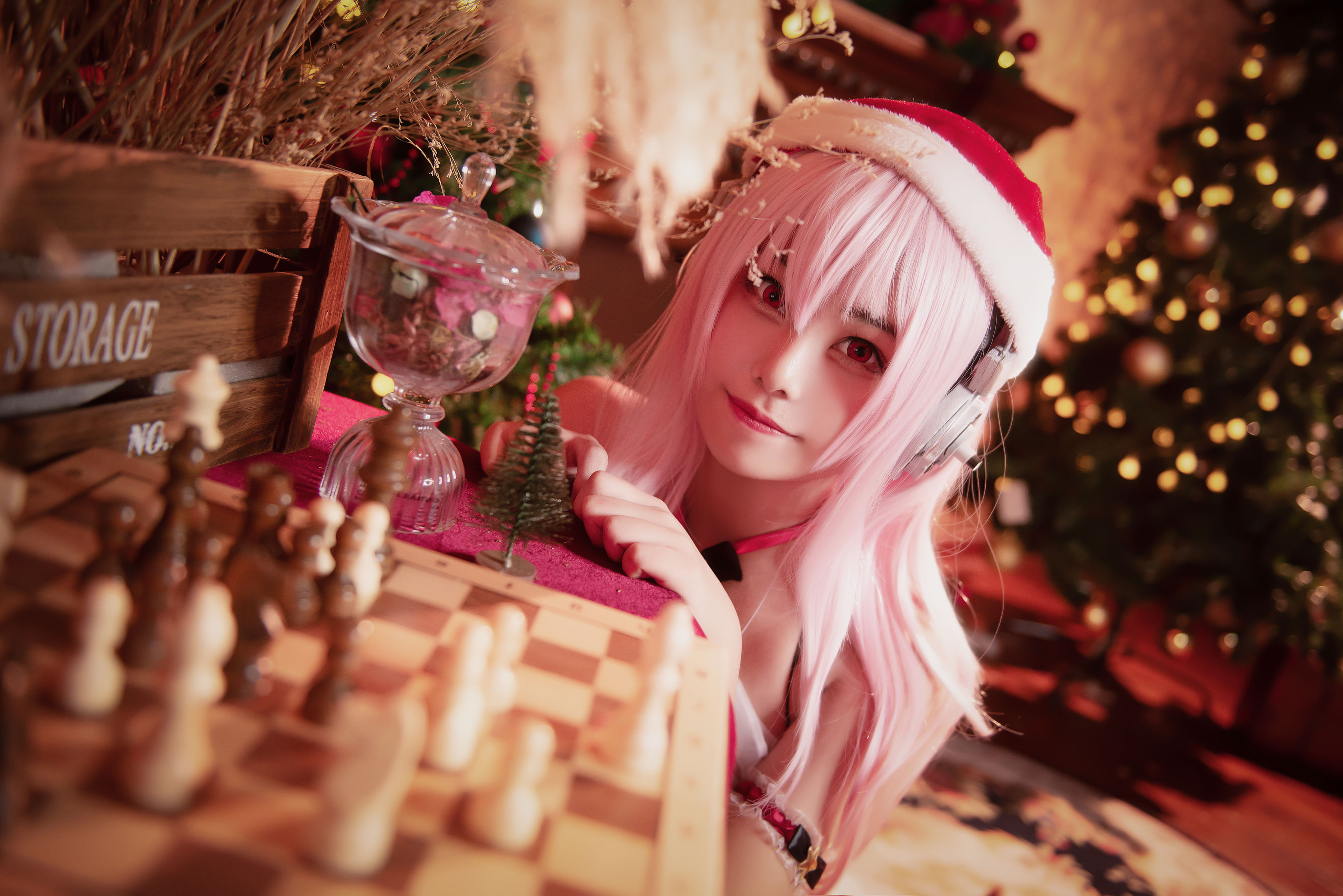 萌系小姐姐蜜汁猫裘 – 圣诞索尼子2 [10P]