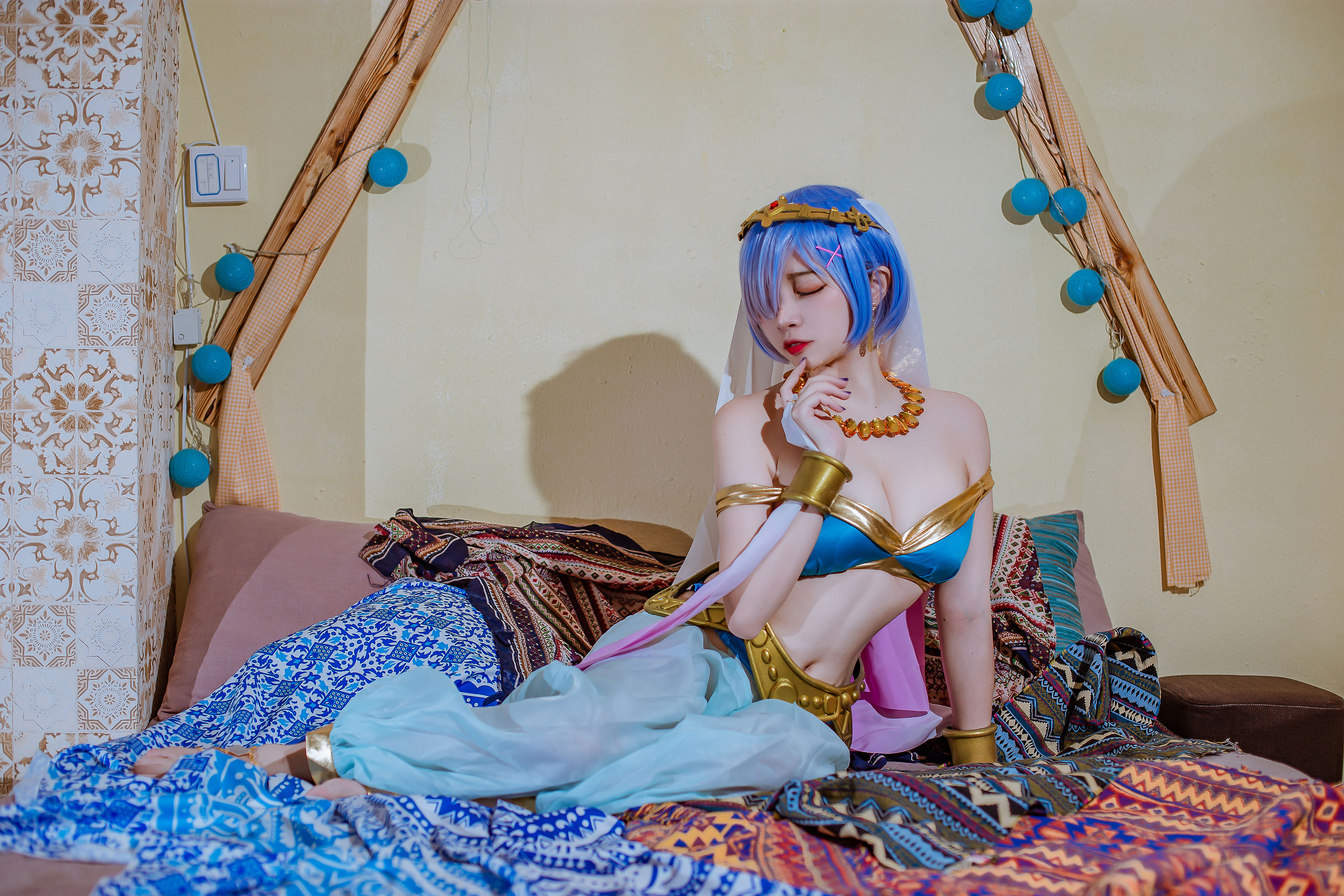 人气Coser二佐Nisa – 蕾姆舞娘 [9P]