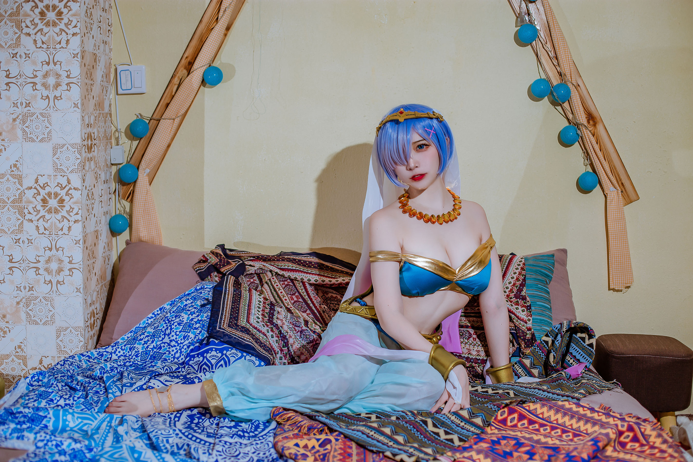 人气Coser二佐Nisa – 蕾姆舞娘 [9P]