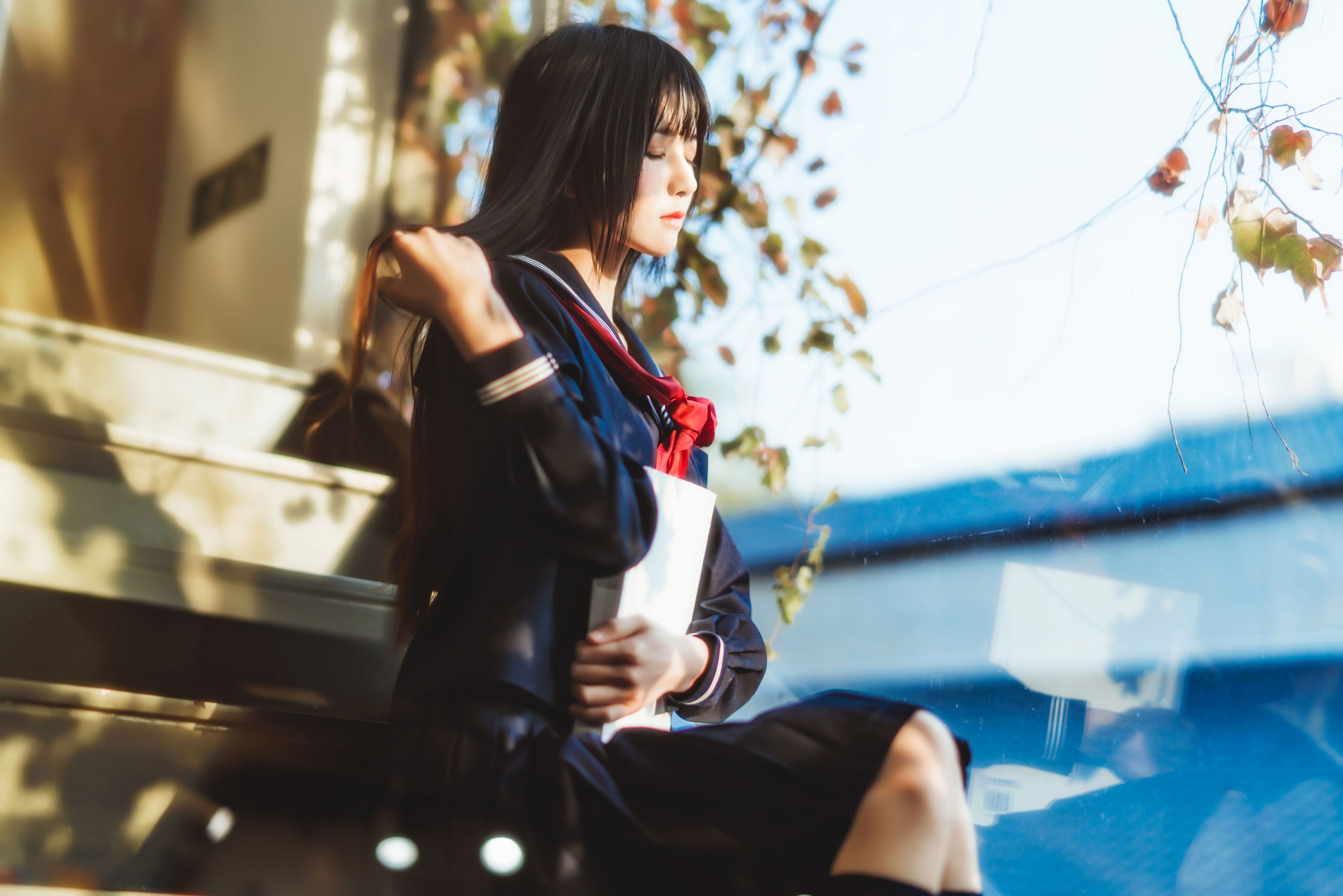 桜桃喵《(小少女)黑色水手服》 [50P]