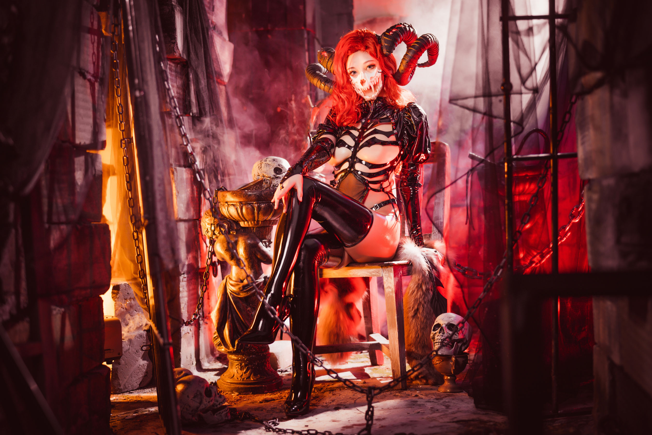 萌系小姐姐蜜汁猫裘 – 骸骨 [50P]