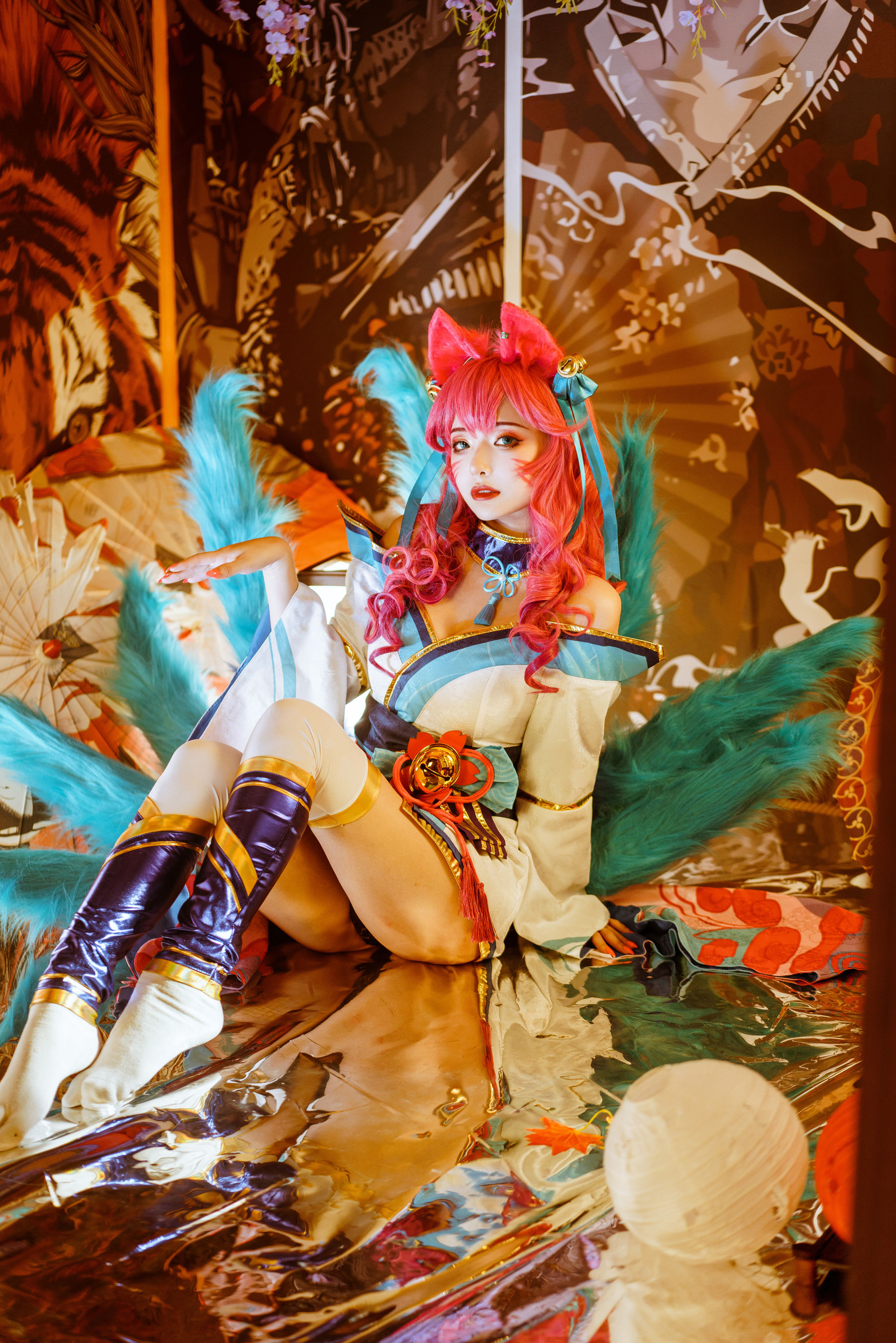 [Cosplay写真] 动漫博主雯妹 – 阿狸 [14P]