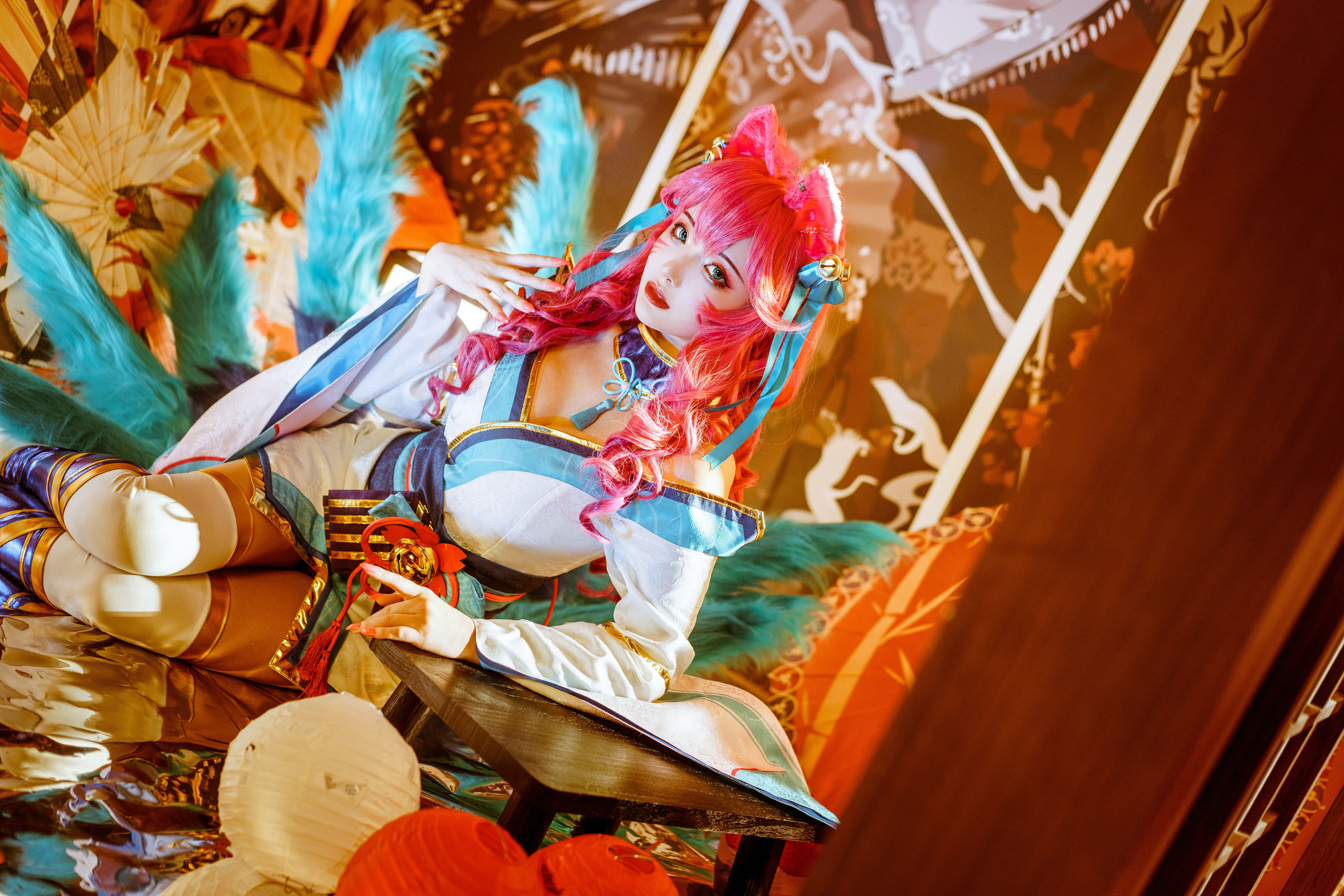 [Cosplay写真] 动漫博主雯妹 – 阿狸 [14P]