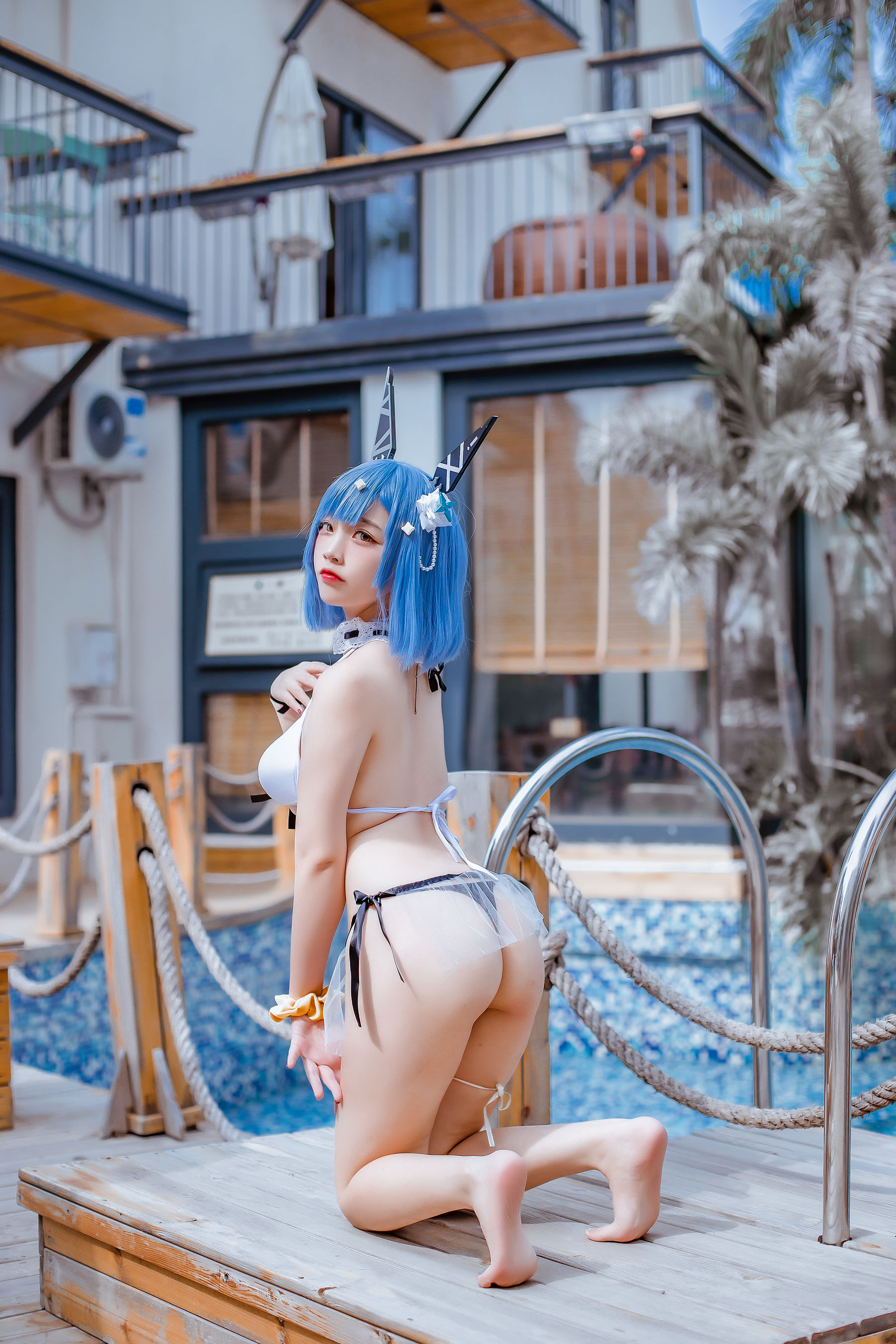 人气Coser二佐Nisa – 碧蓝 加斯科涅 [16P]