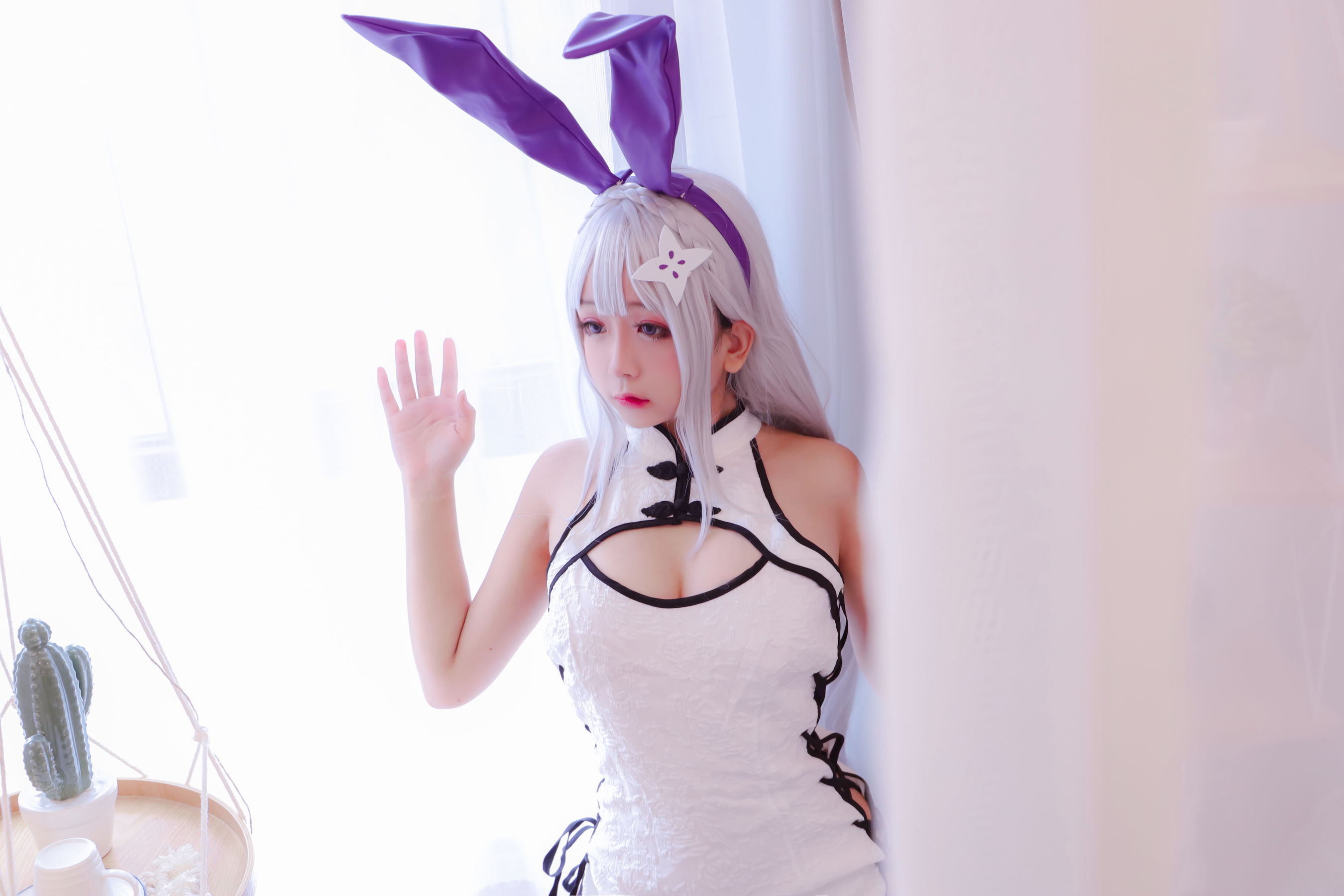 Cosplay日奈娇 白旗袍 [42P]