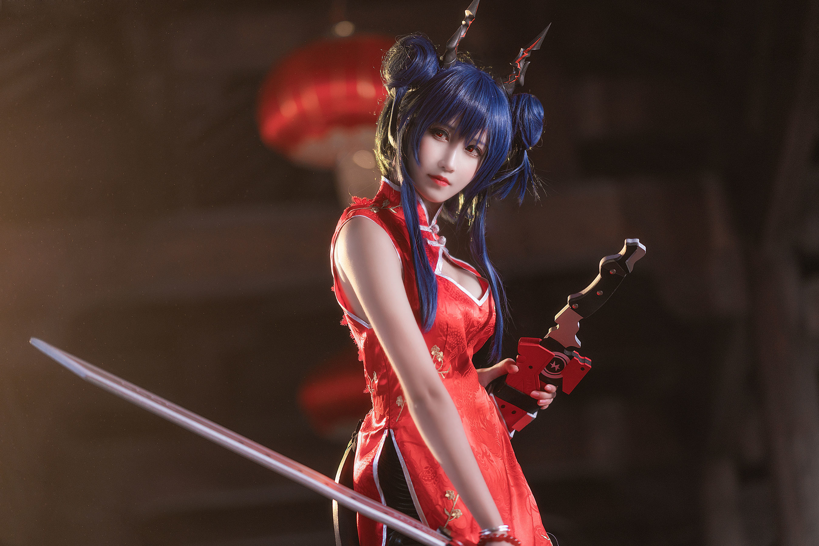 微博妹子三度_69 明日方舟 旗袍 [13P]