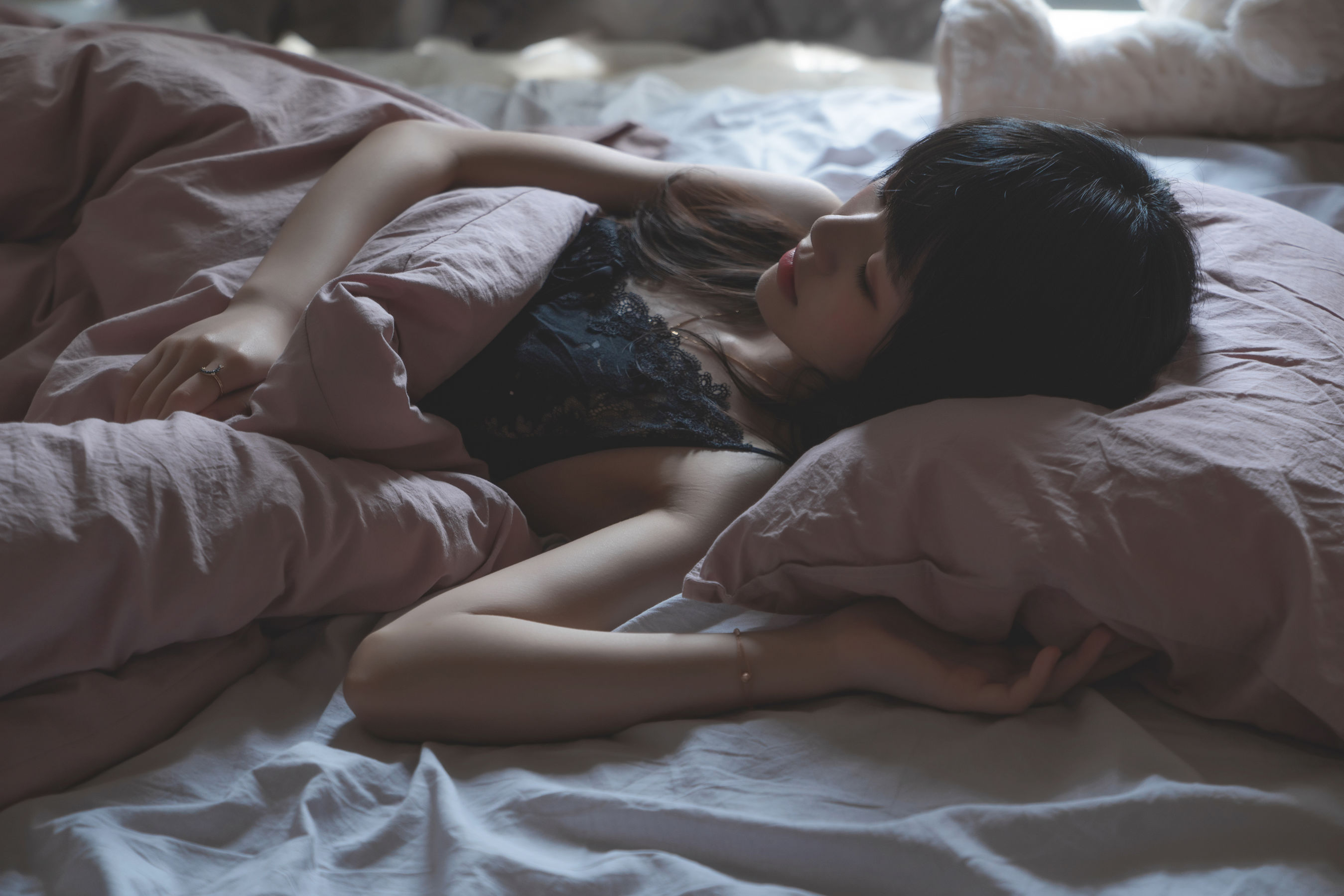 萌系小姐姐木绵绵OwO&#038;桜桃喵 暮(黑裙×妹抖) [48P]