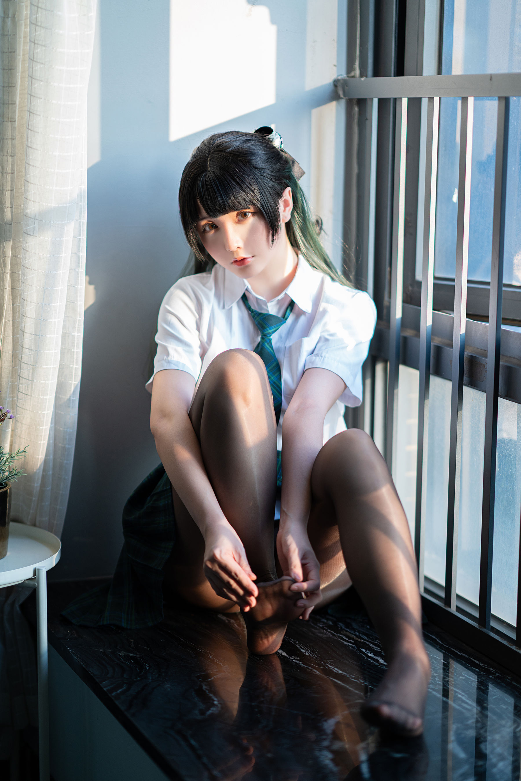 Coser小姐姐星之迟迟 – JK-绿 [100P]