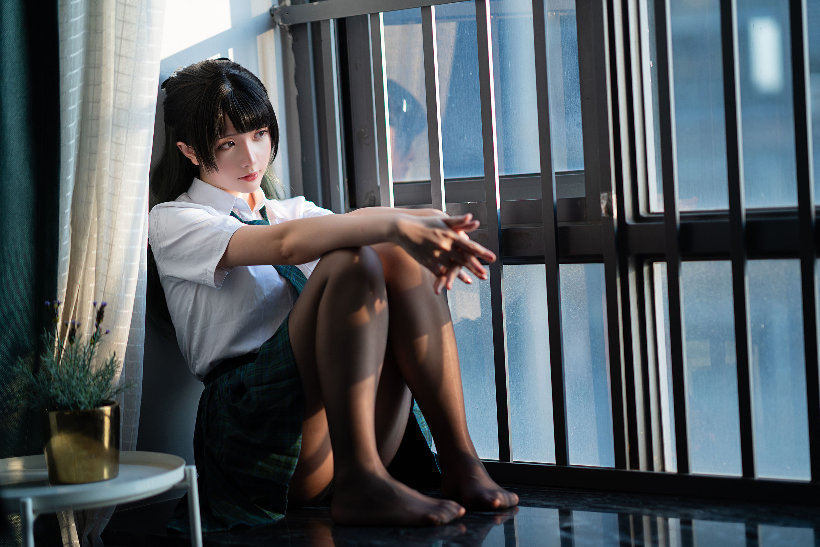 Coser小姐姐星之迟迟 – JK-绿 [100P]