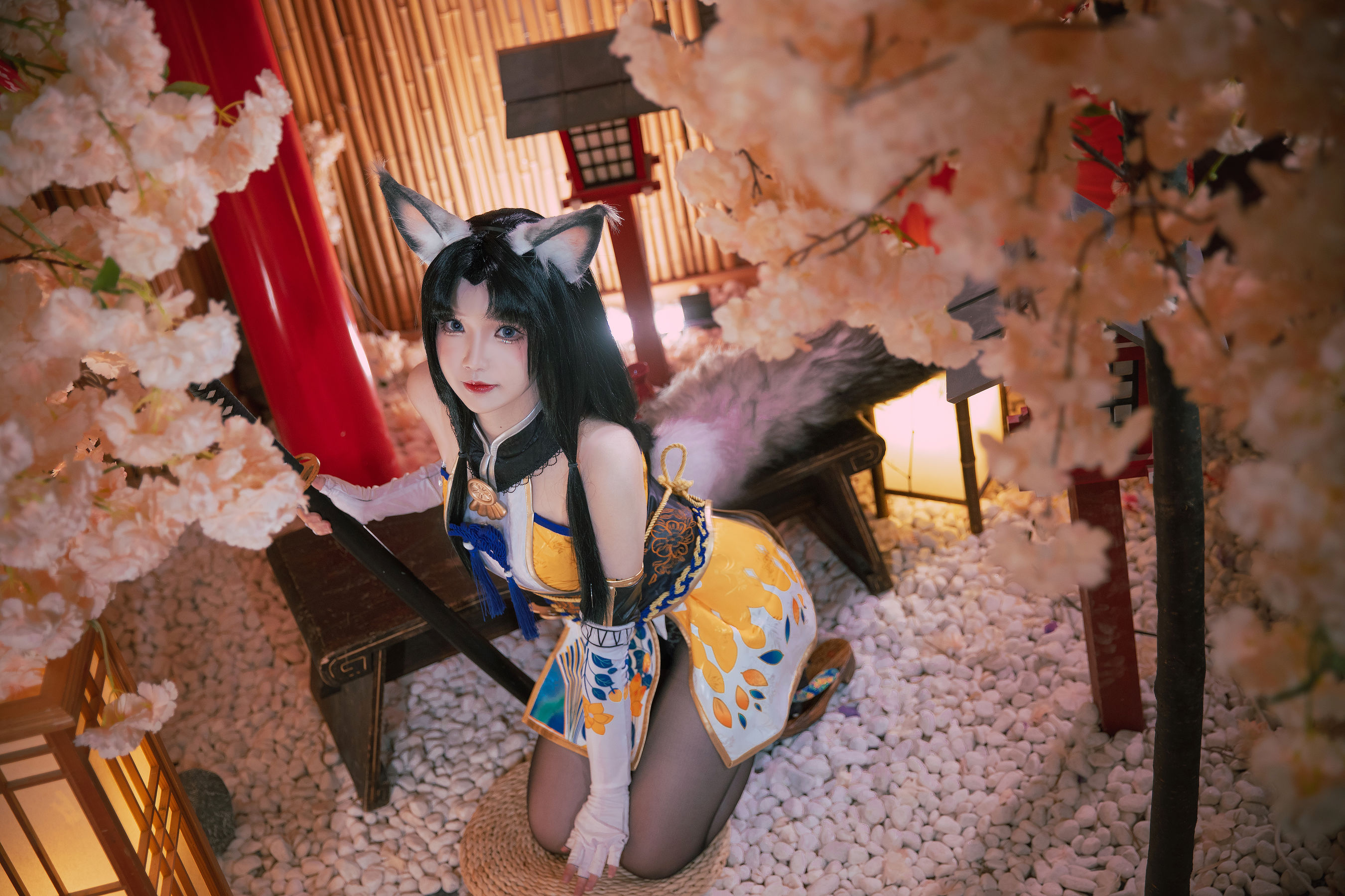 动漫博主雪晴Astra – 永劫无间 黑丝胡桃 [12P]