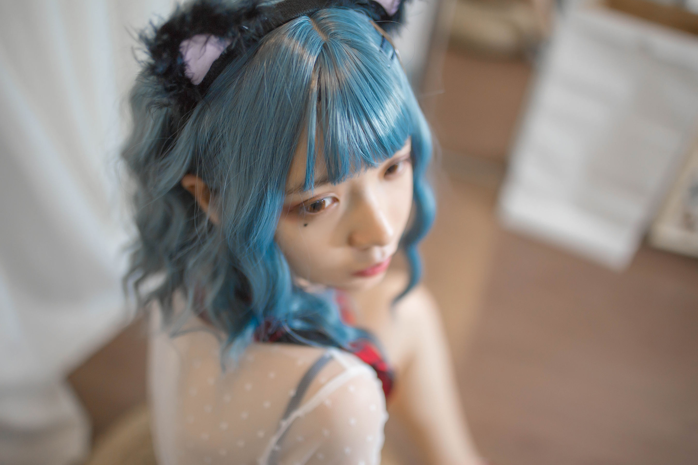 [Cosplay写真] 疯猫ss – 蓝发 [26P]