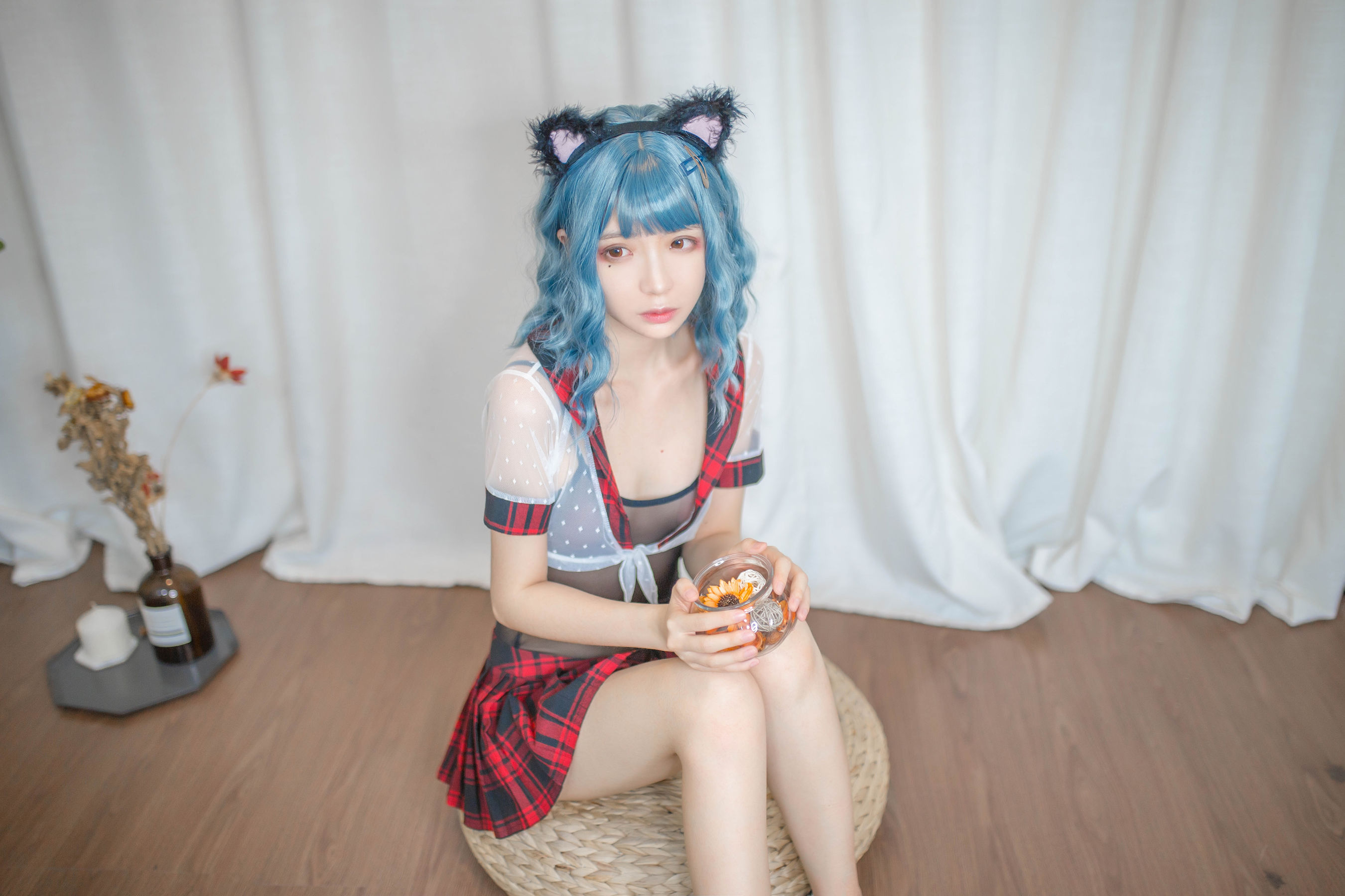 [Cosplay写真] 疯猫ss – 蓝发 [26P]