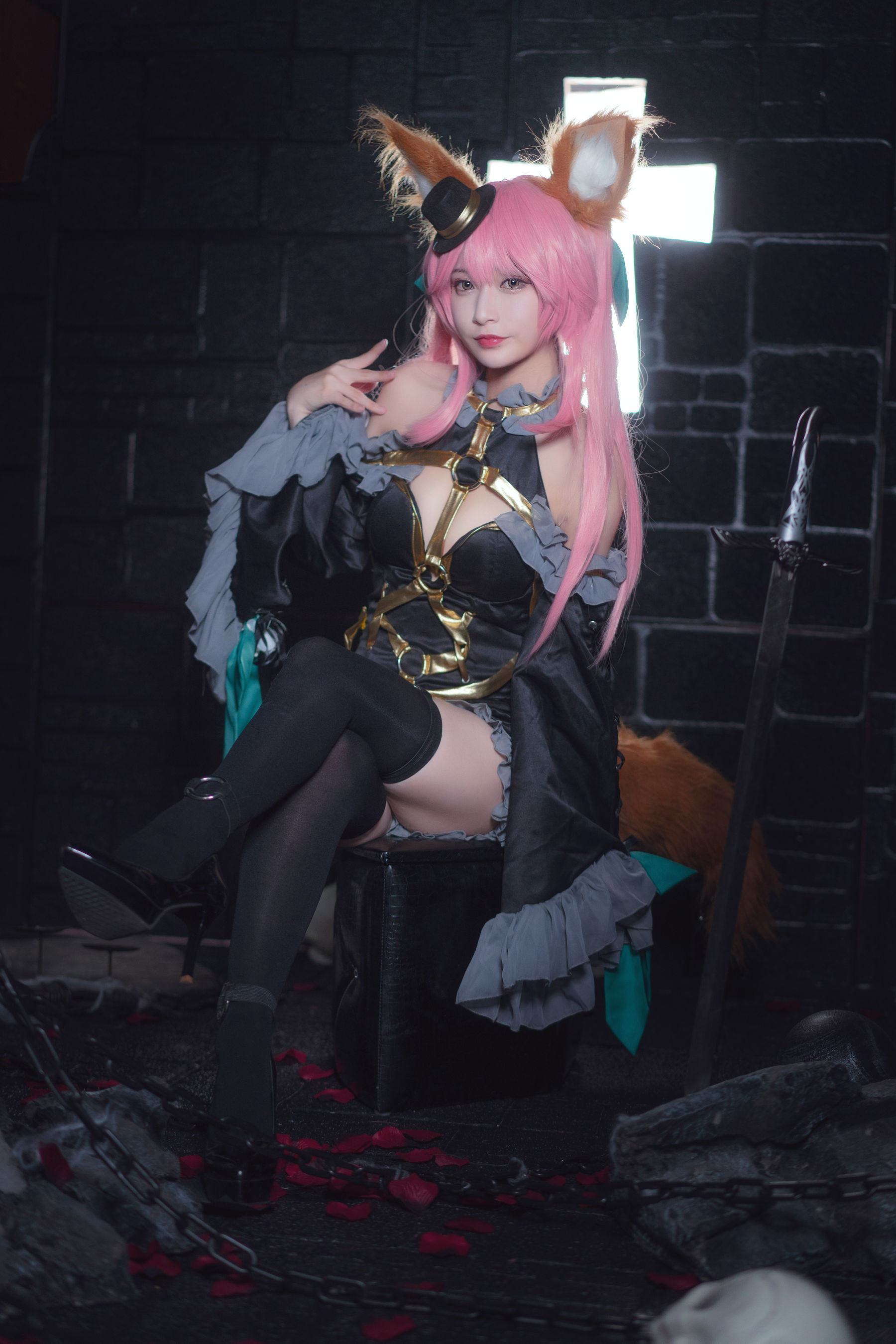 [Cosplay写真] 动漫博主铁板烧鬼舞w – 玉藻前 魔术 [20P] 插图1