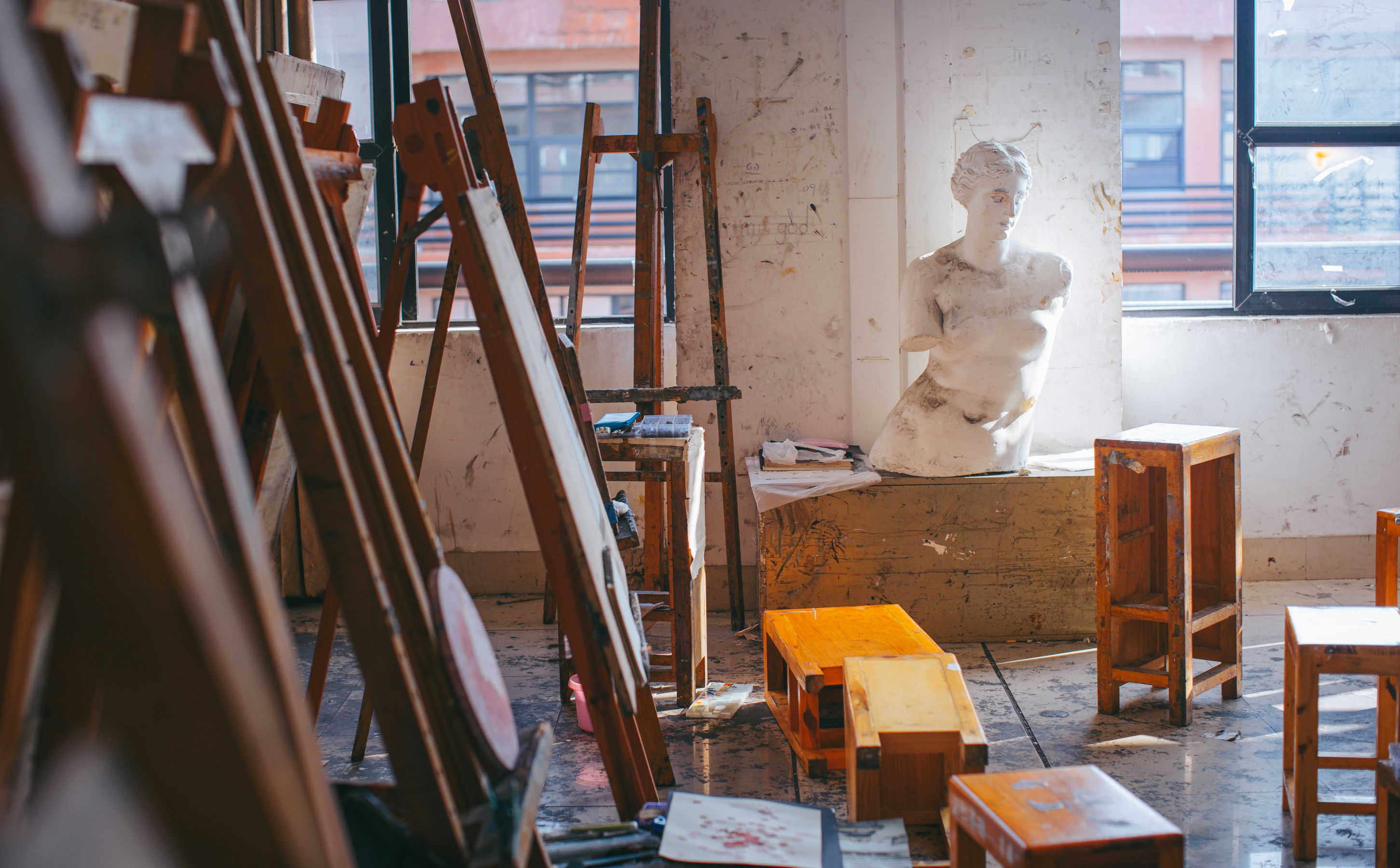 [萝莉COS] 桜桃喵《画室少女》 [17P]