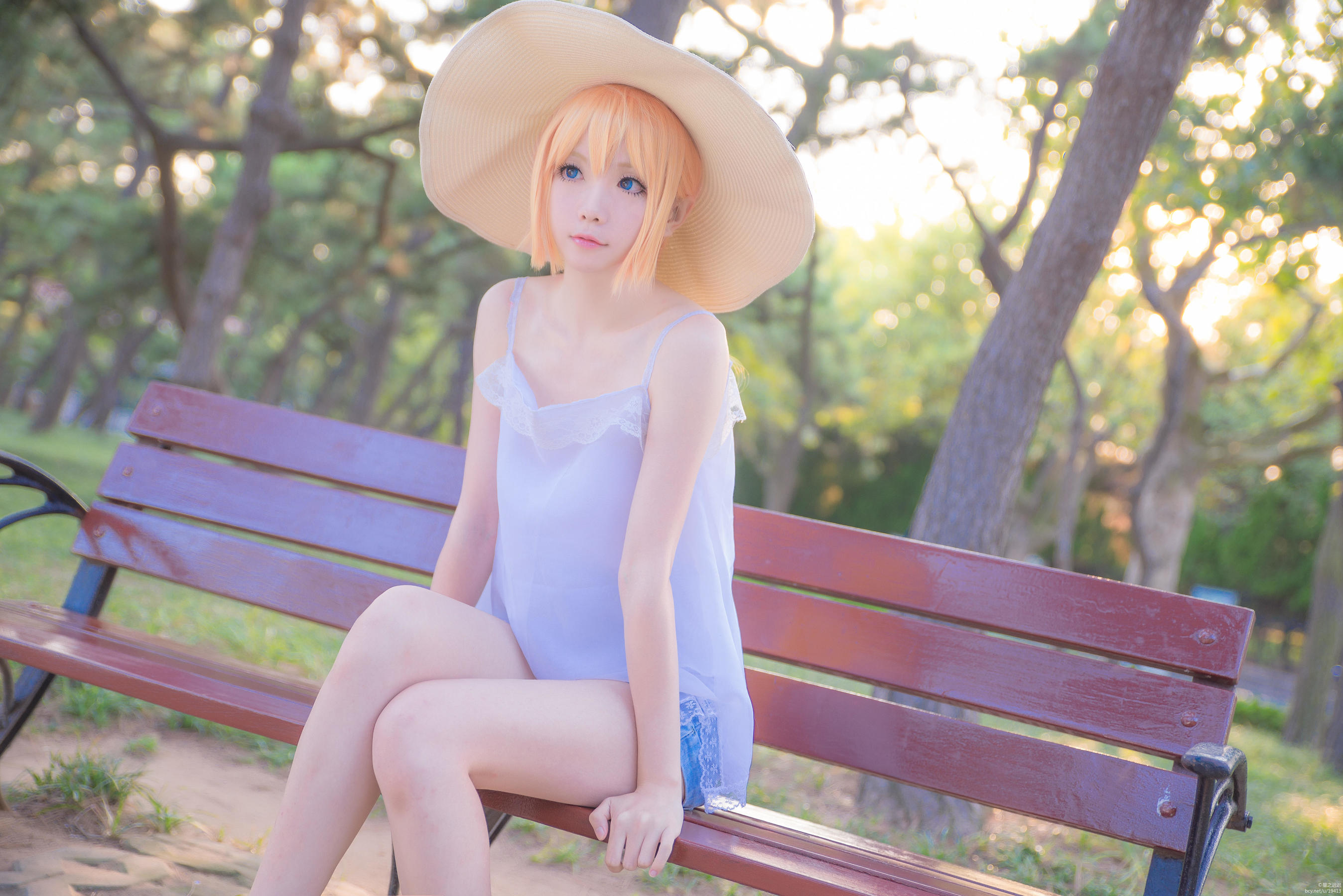 Coser小姐姐星之迟迟 刀剑乱舞COS乱藤四郎 [28P]