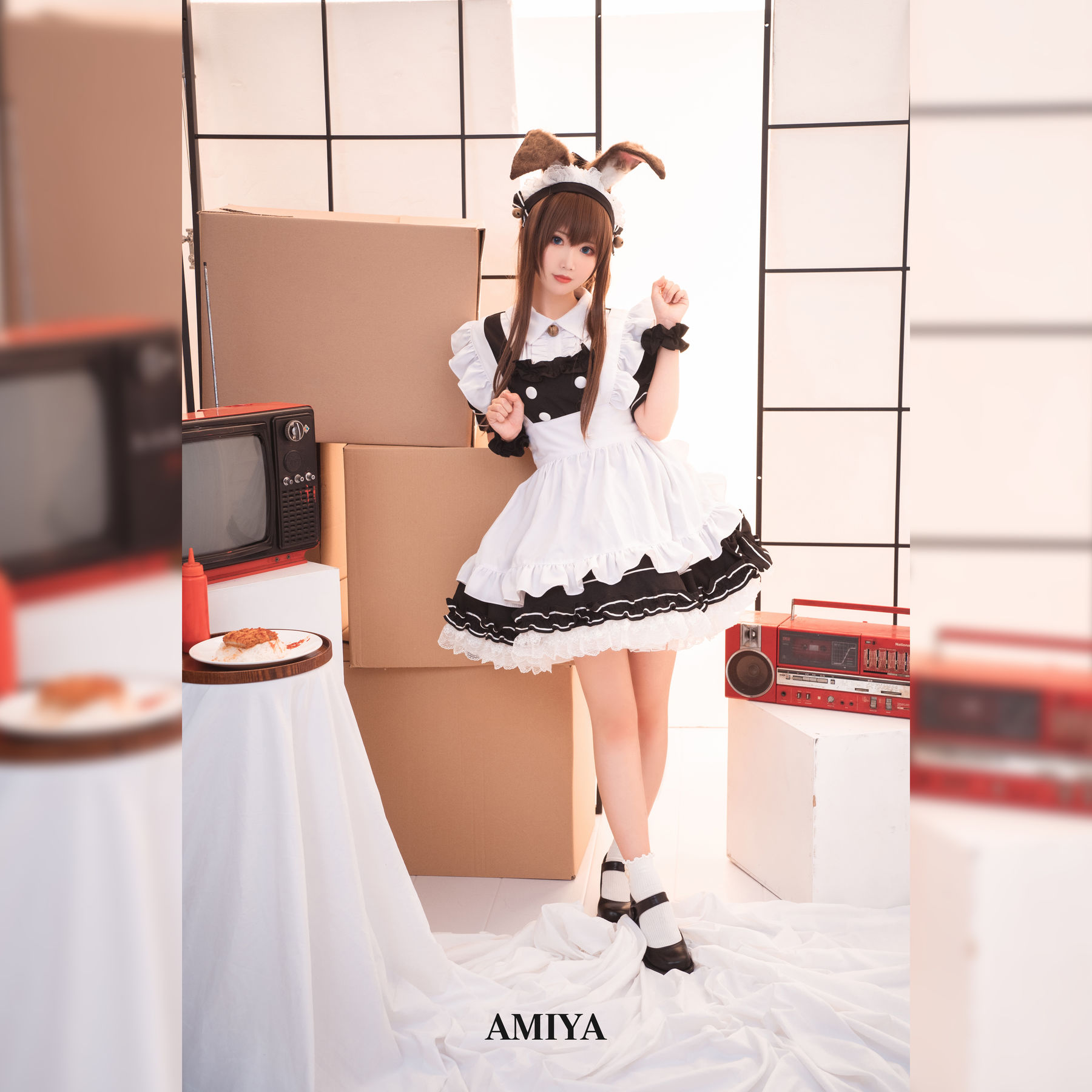 [Cosplay写真] 可爱人气Coser面饼仙儿 – 阿米驴女仆 [23P]