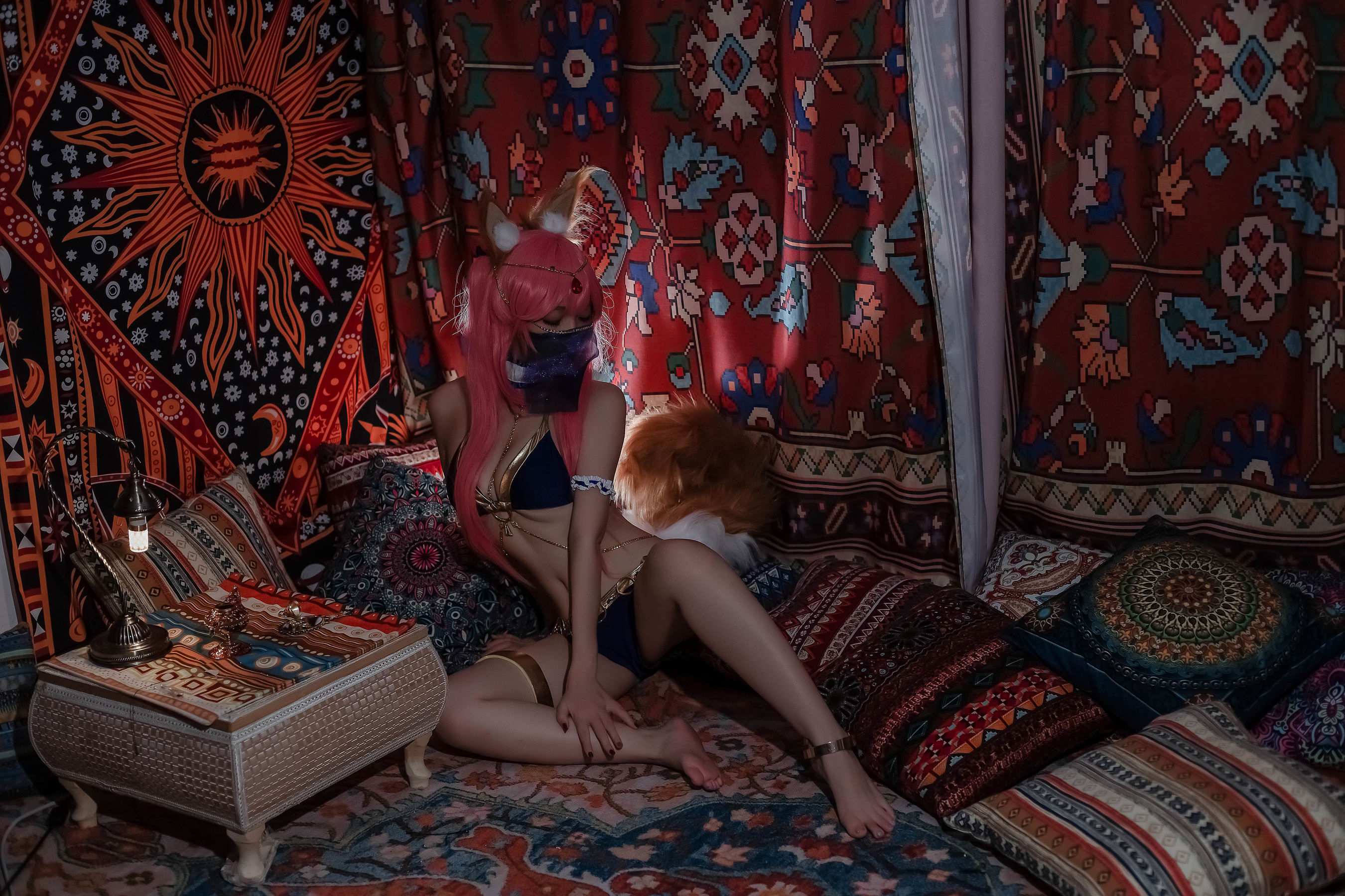 [Cosplay写真] 人气Coser二佐Nisa – 玉藻前舞娘 [22P]