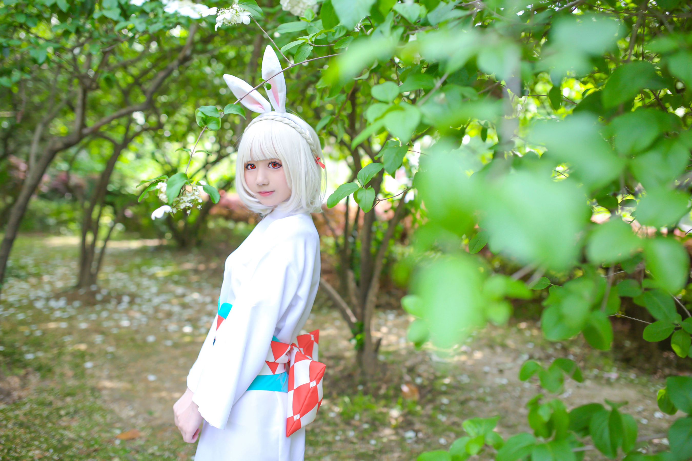 [Cosplay写真] 动漫博主弦音sic – 阴阳师 山兔 [9P] 插图1