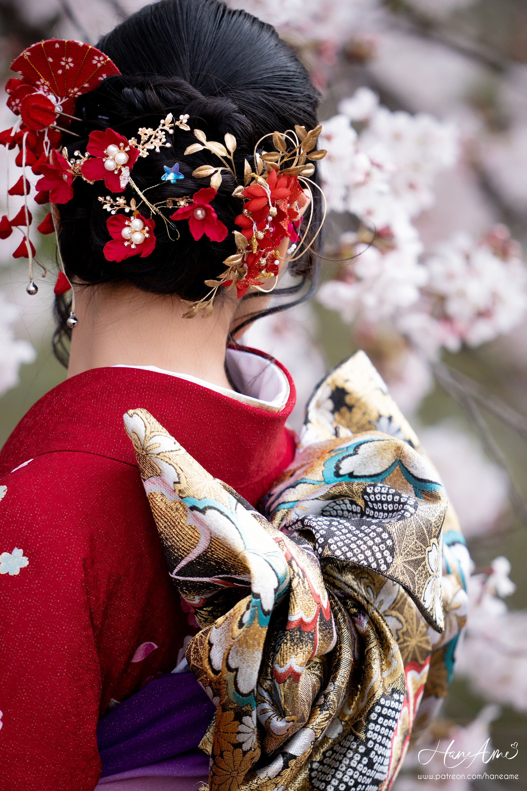 Hane Ame 雨波 – 赤紅和服 [38P]