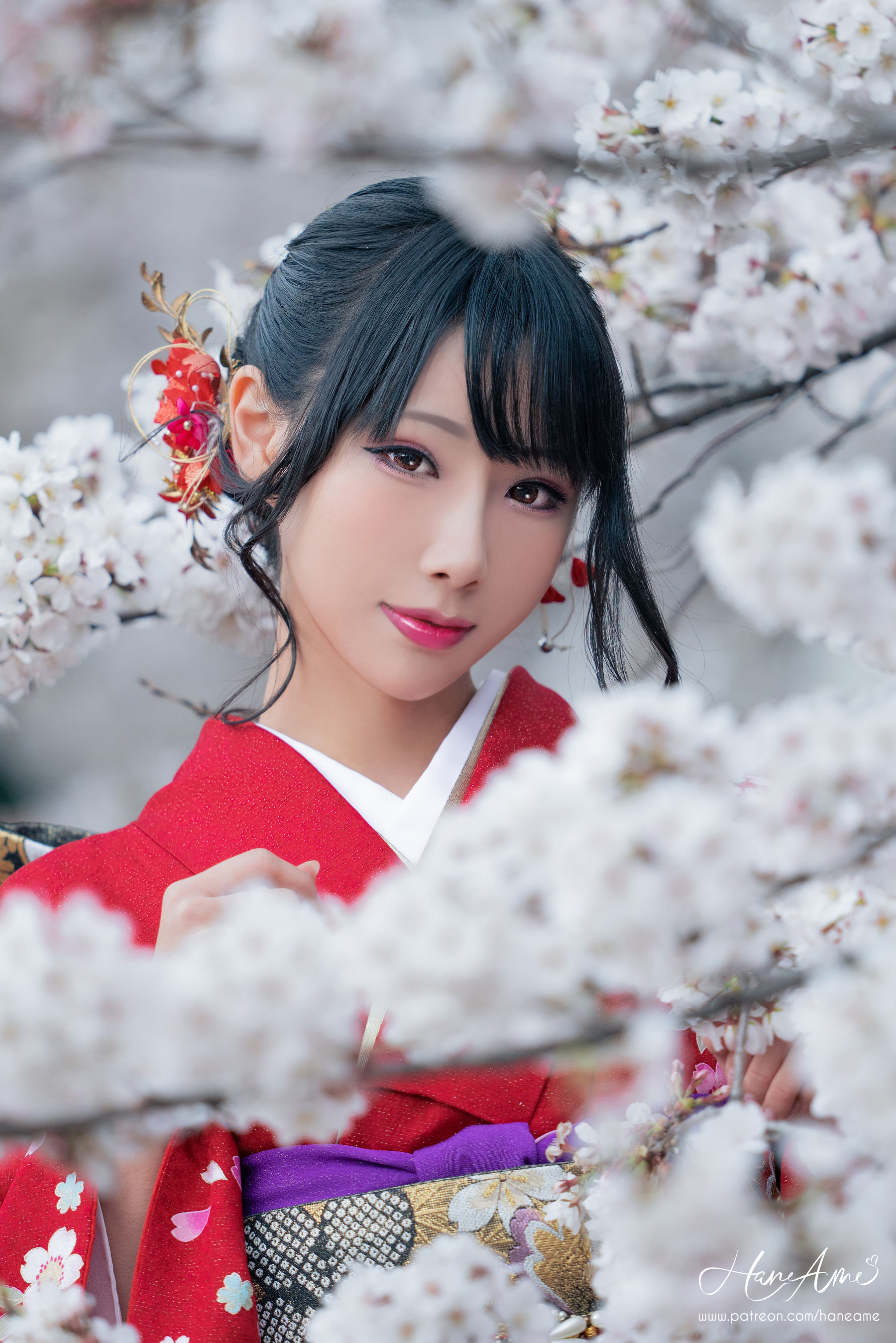 Hane Ame 雨波 – 赤紅和服 [38P]