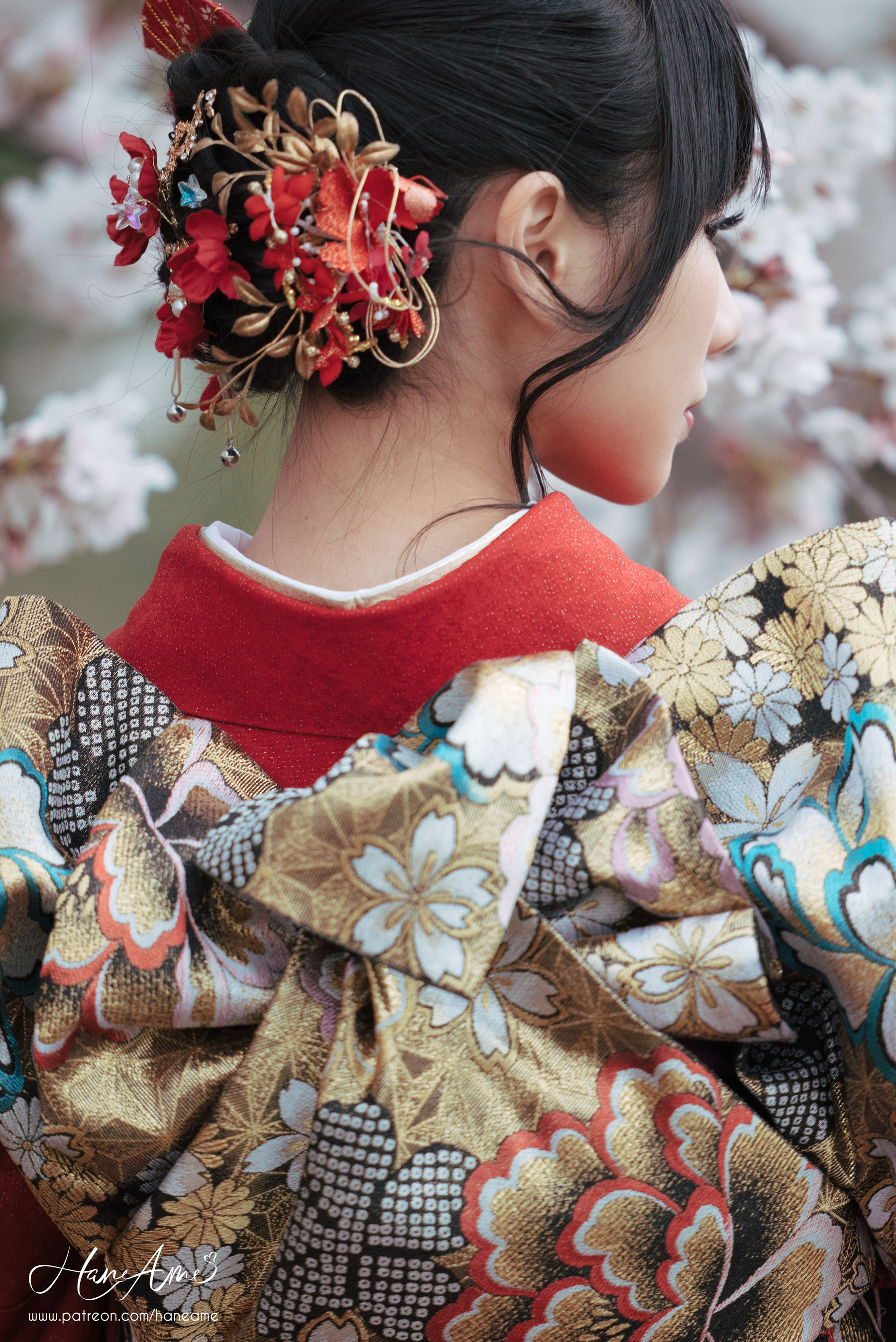 Hane Ame 雨波 – 赤紅和服 [38P]